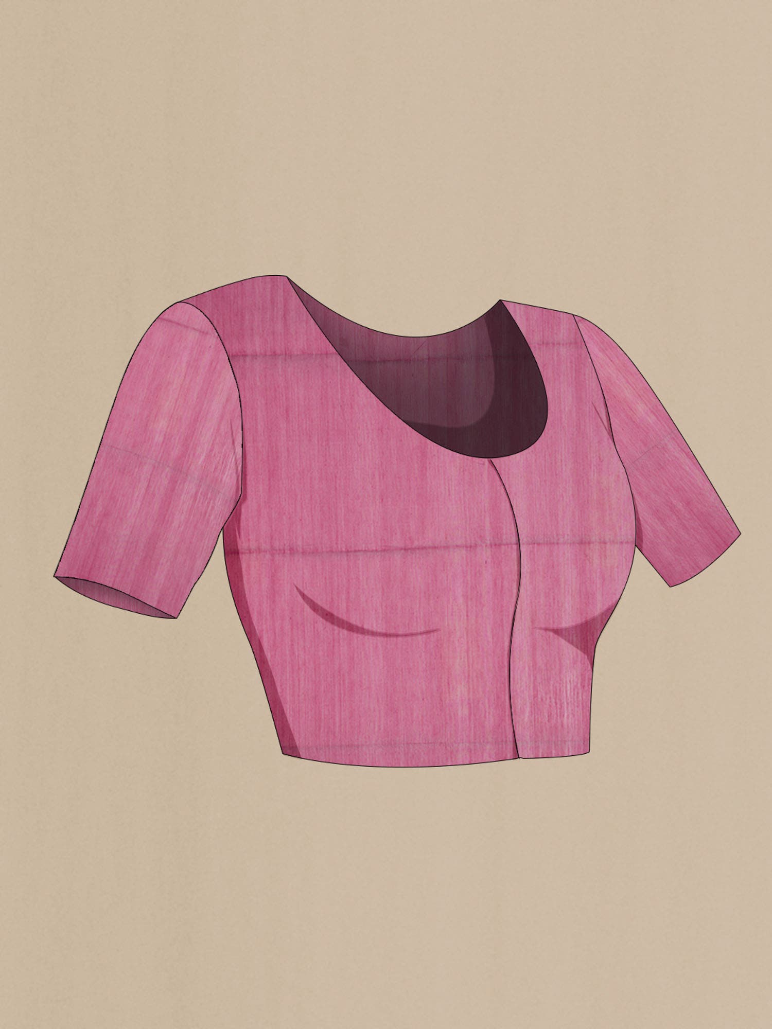 Pink Silk Cotton Saree