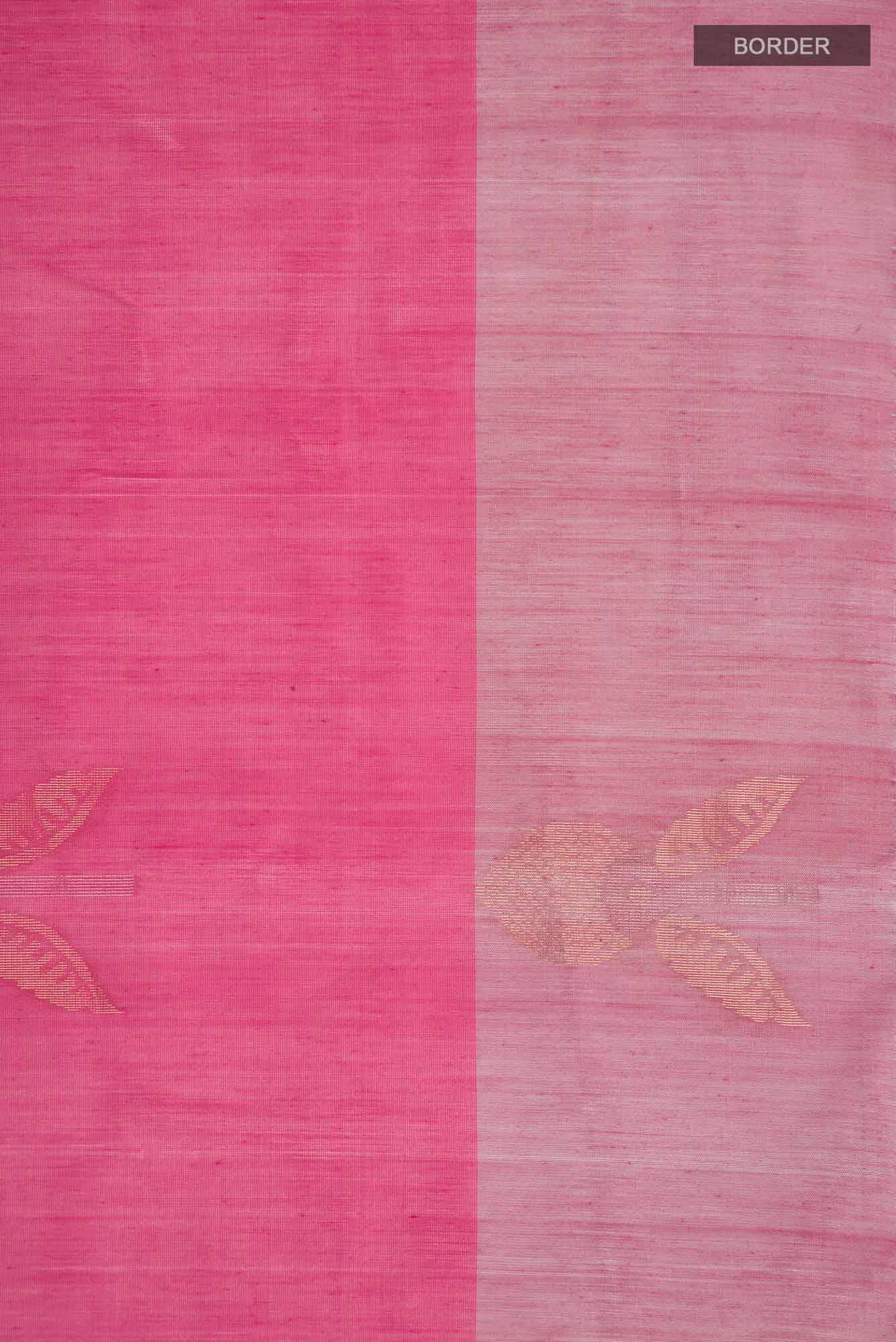 Pink Silk Cotton Saree