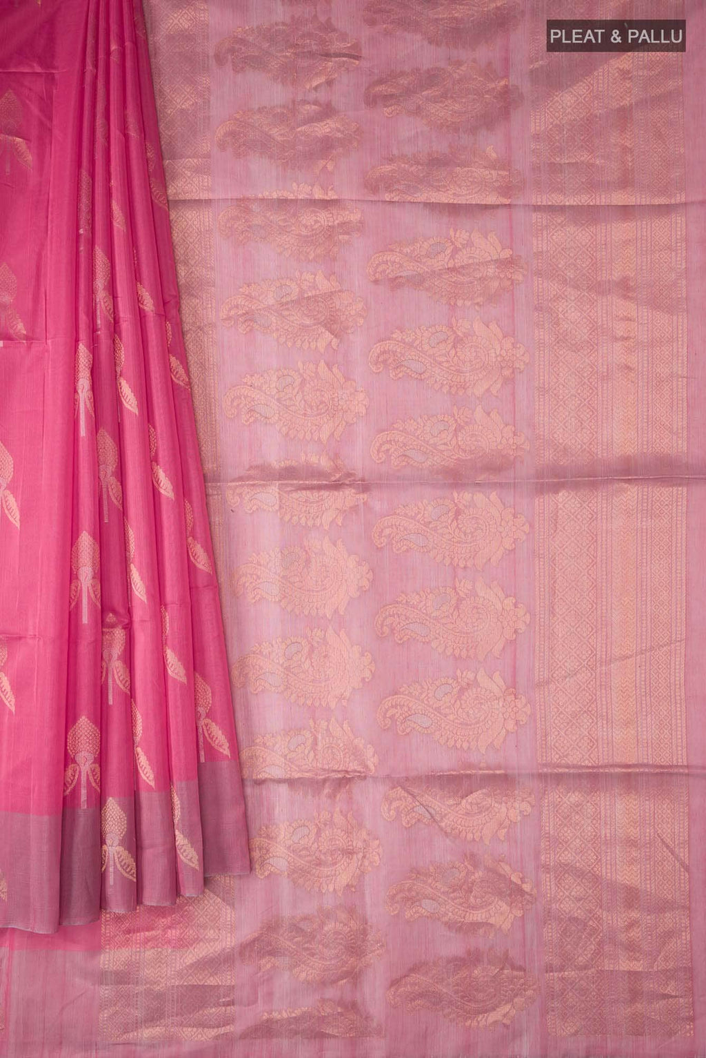 Pink Silk Cotton Saree