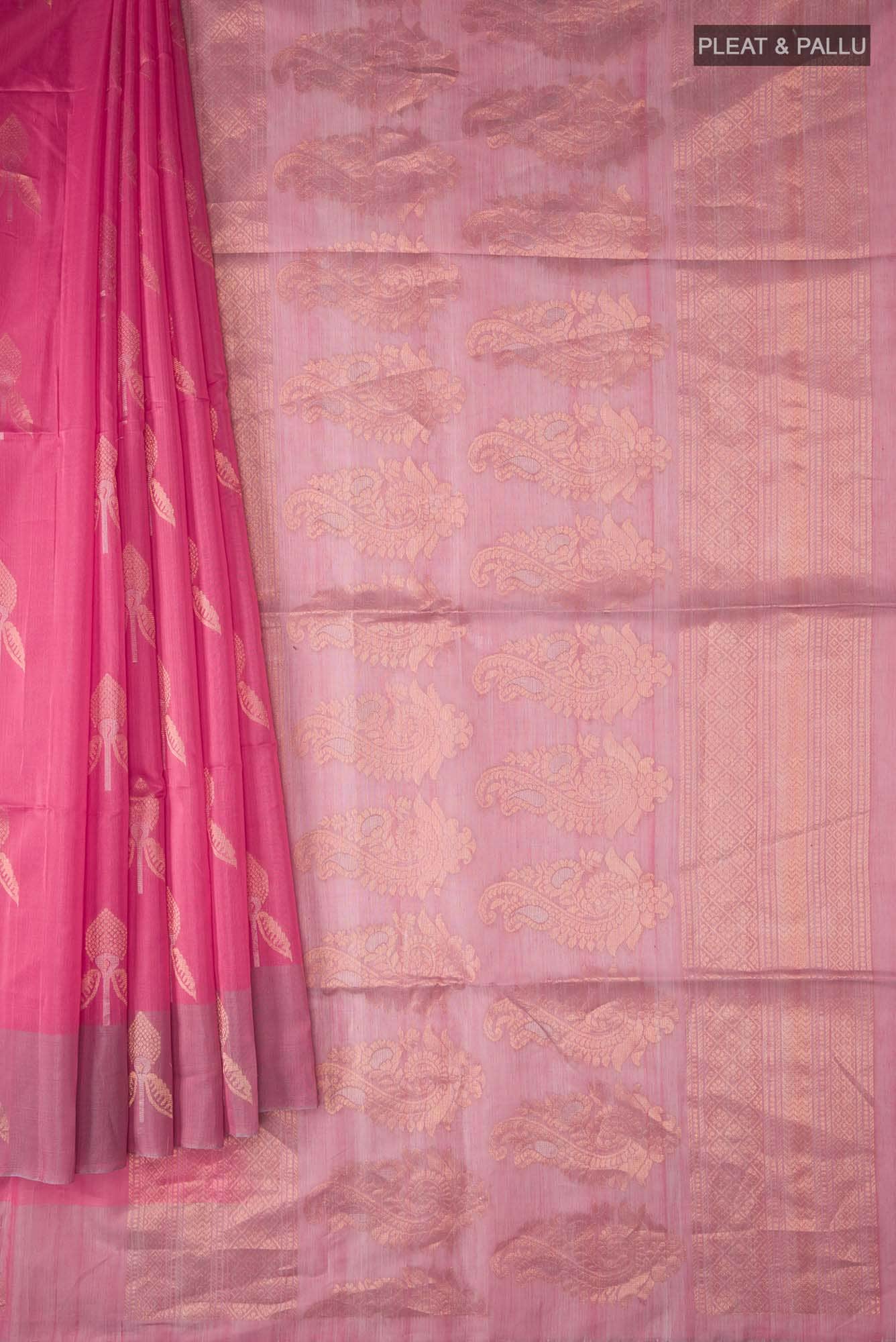 Pink Silk Cotton Saree