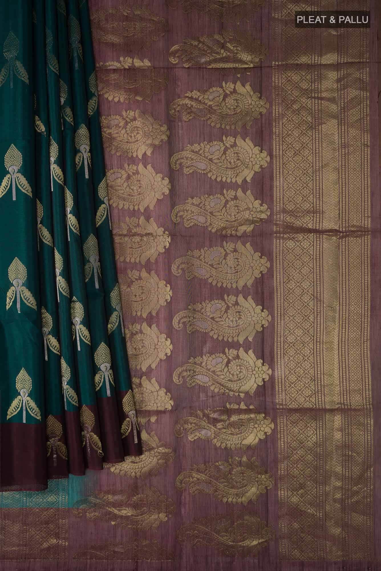 Green Silk Cotton Saree