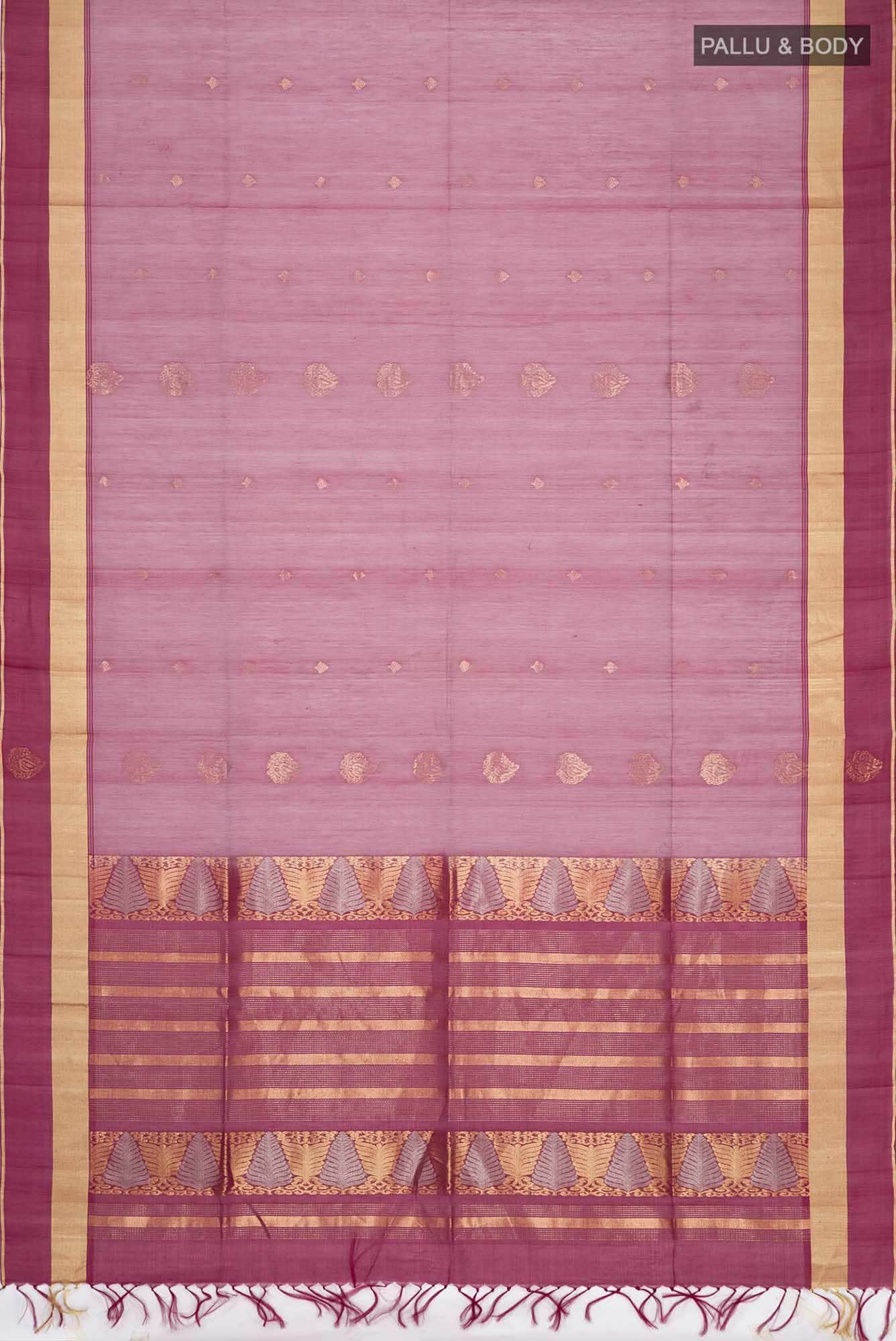 Pink Silk Cotton Saree