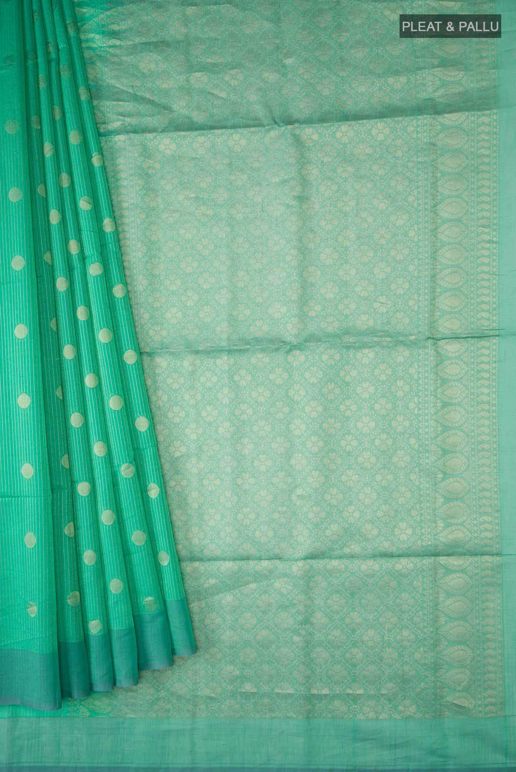 Green Silk Cotton Saree