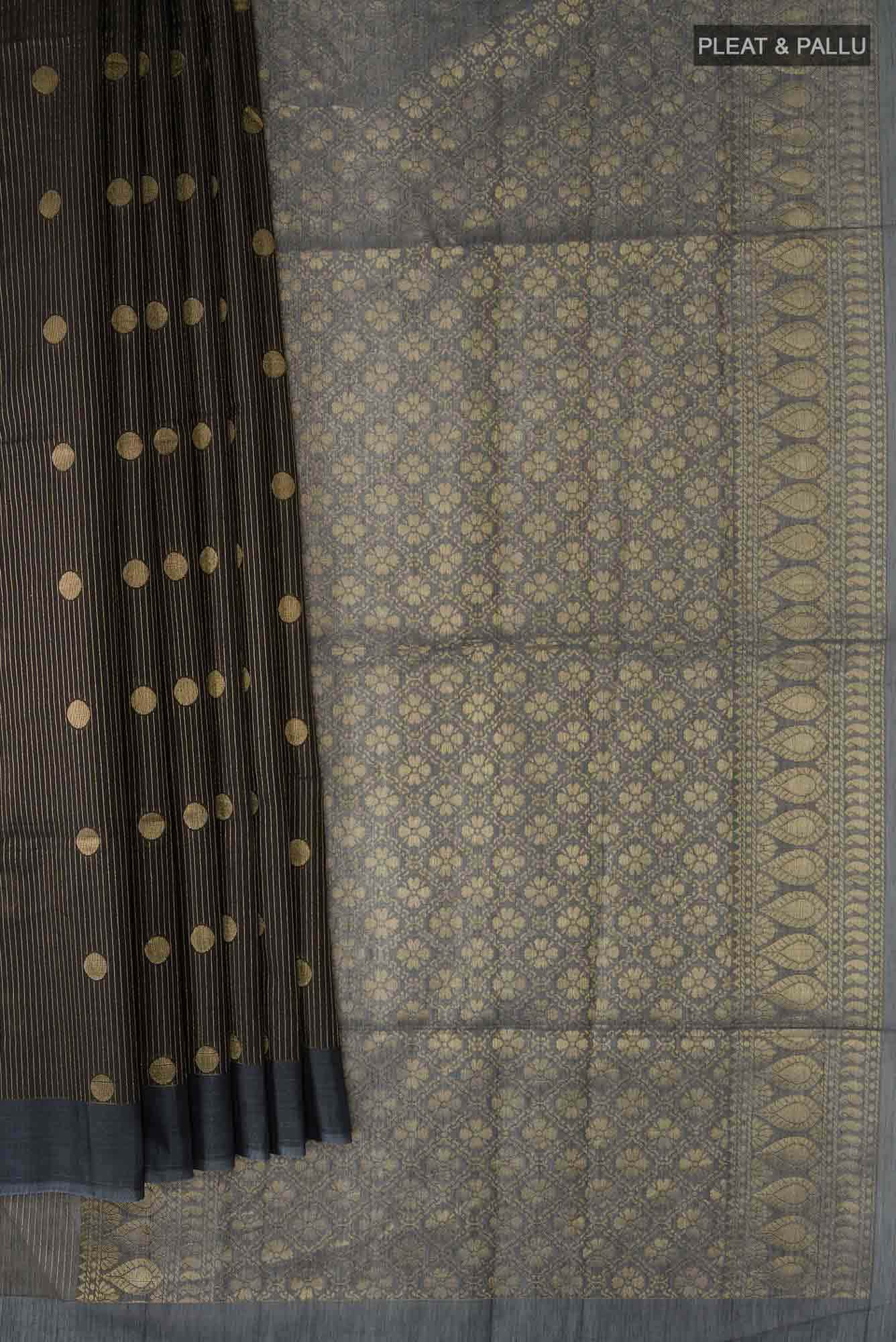 Black Silk Cotton Saree