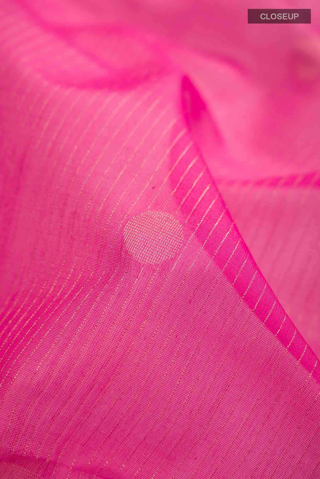 Pink Silk Cotton Saree