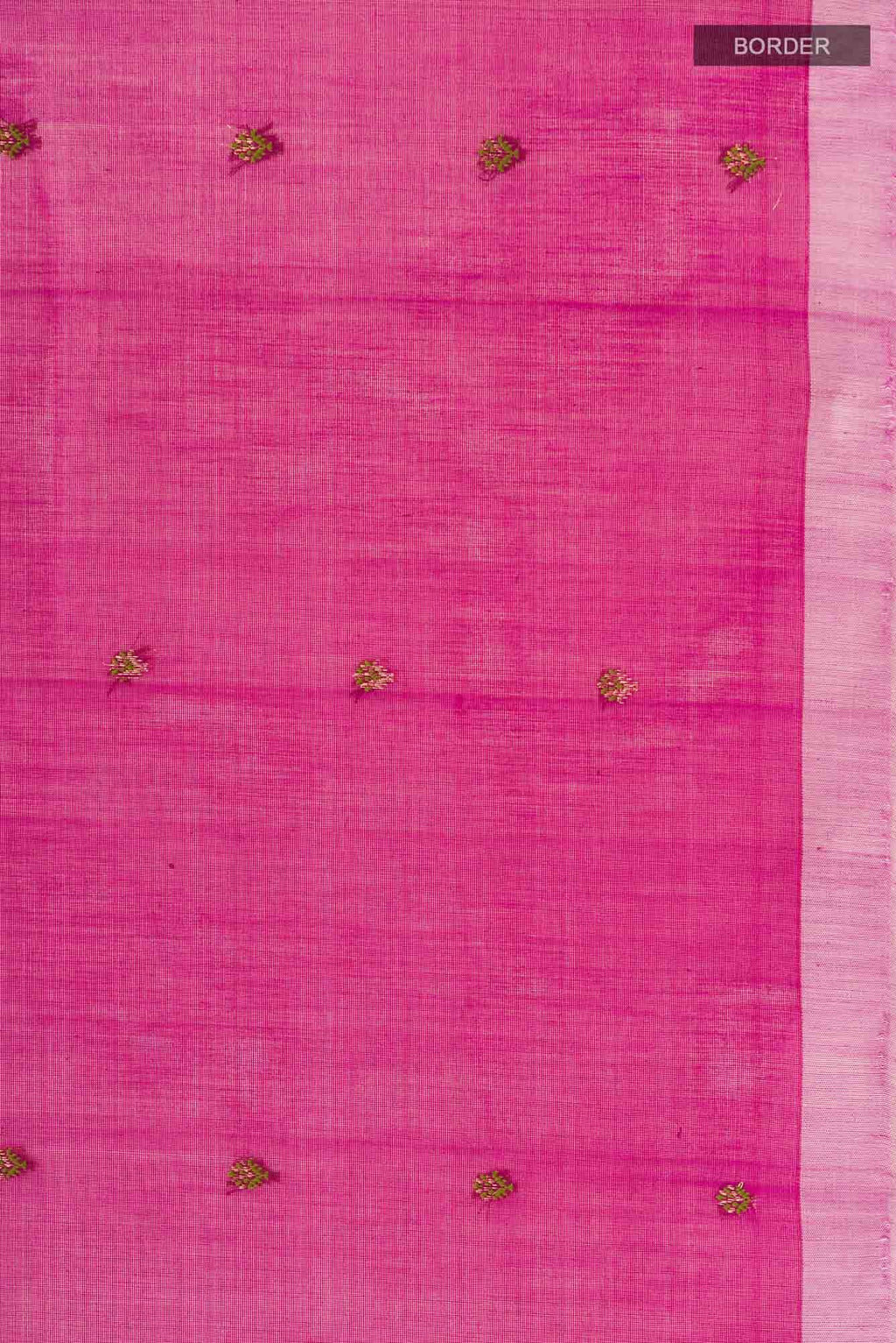 Magenta Silk Cotton Saree
