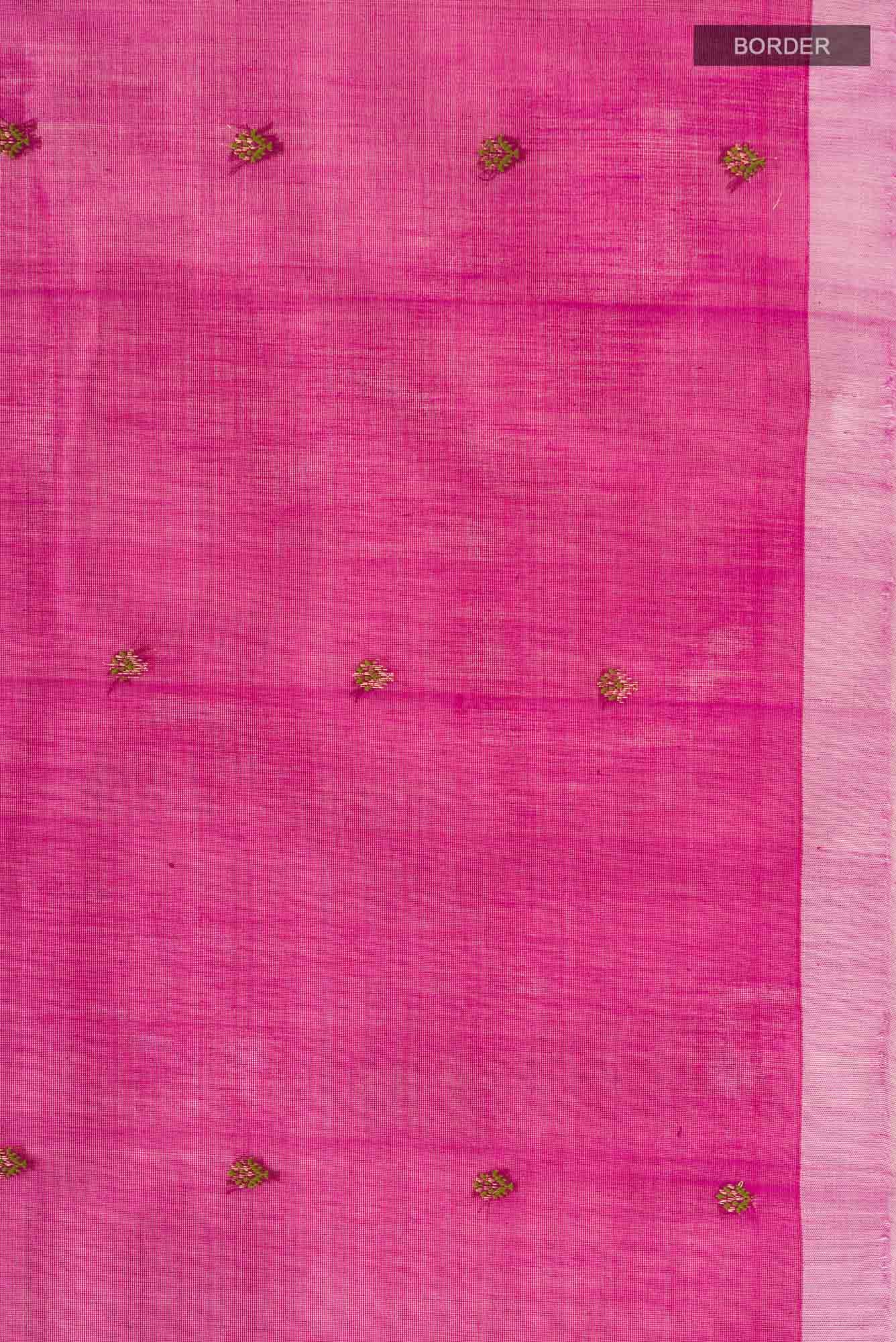 Magenta Silk Cotton Saree