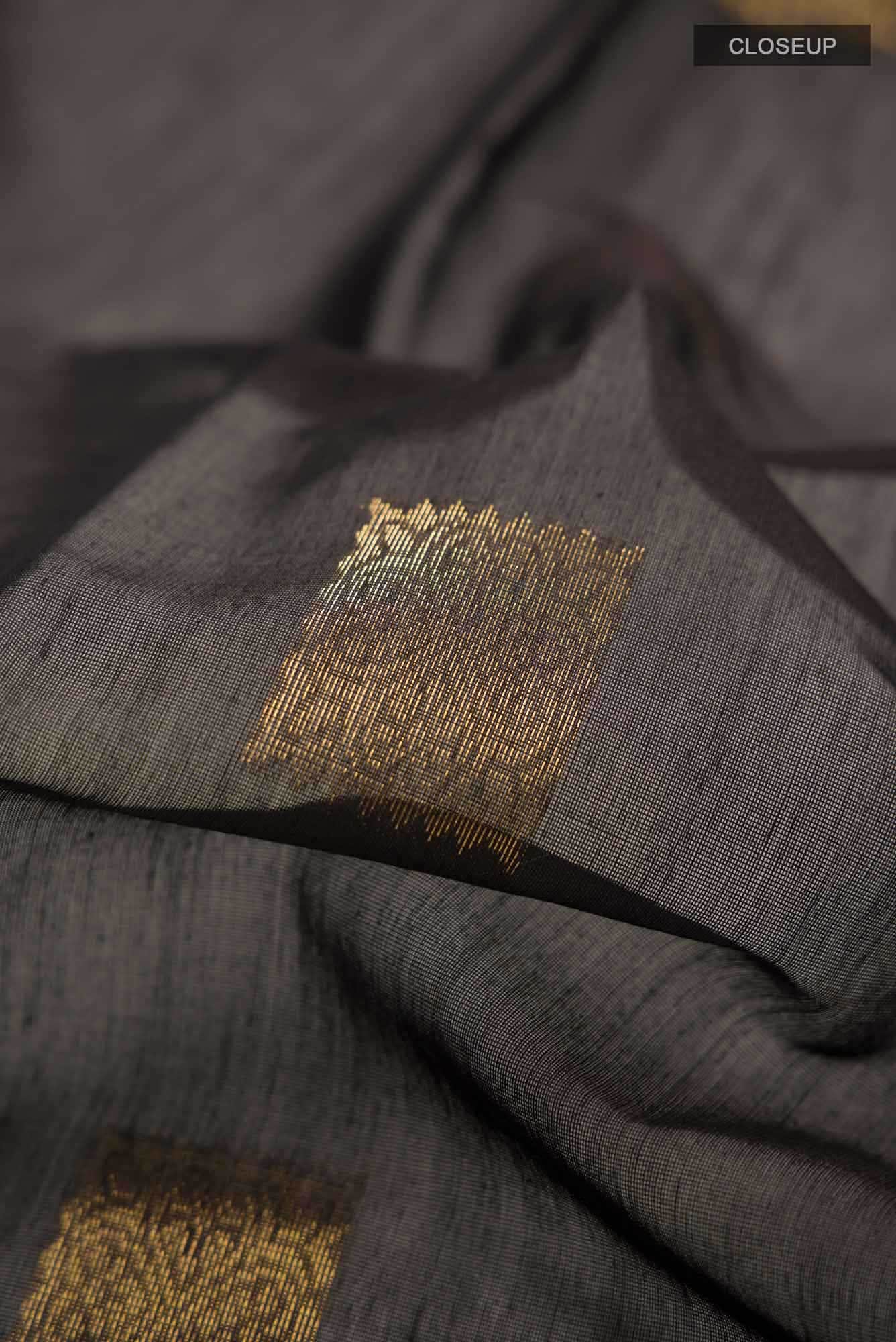 Black Silk Cotton Saree