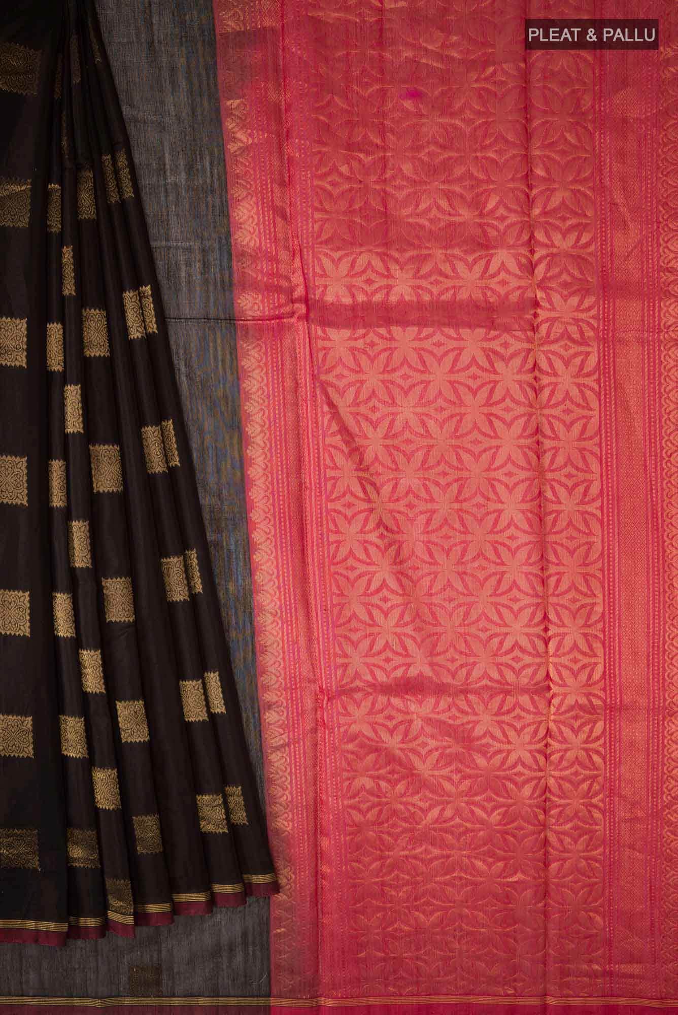 Black Silk Cotton Saree