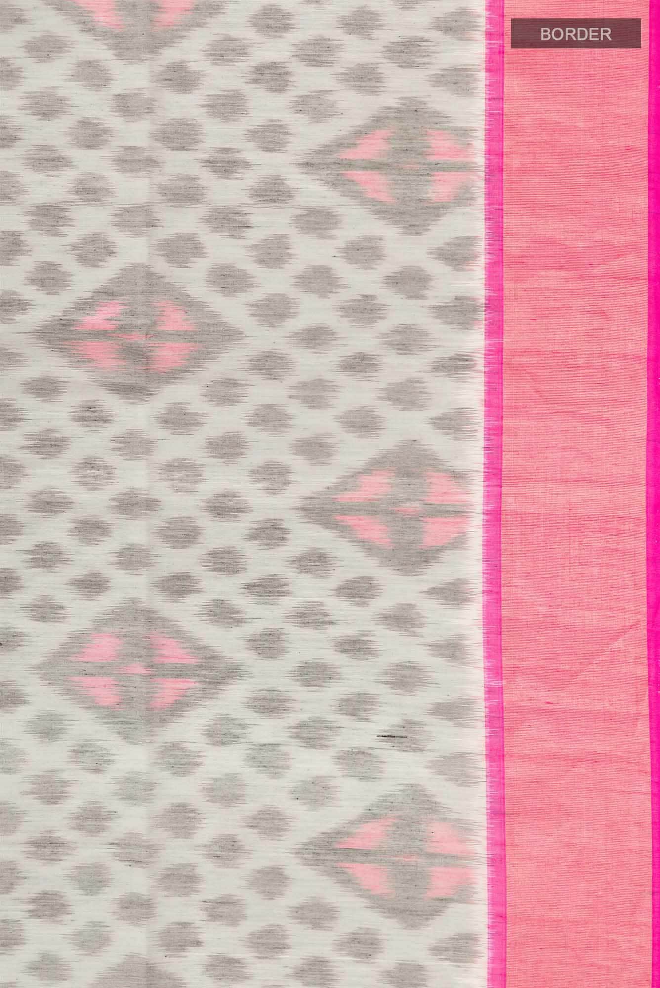 Grey Silk Cotton Saree