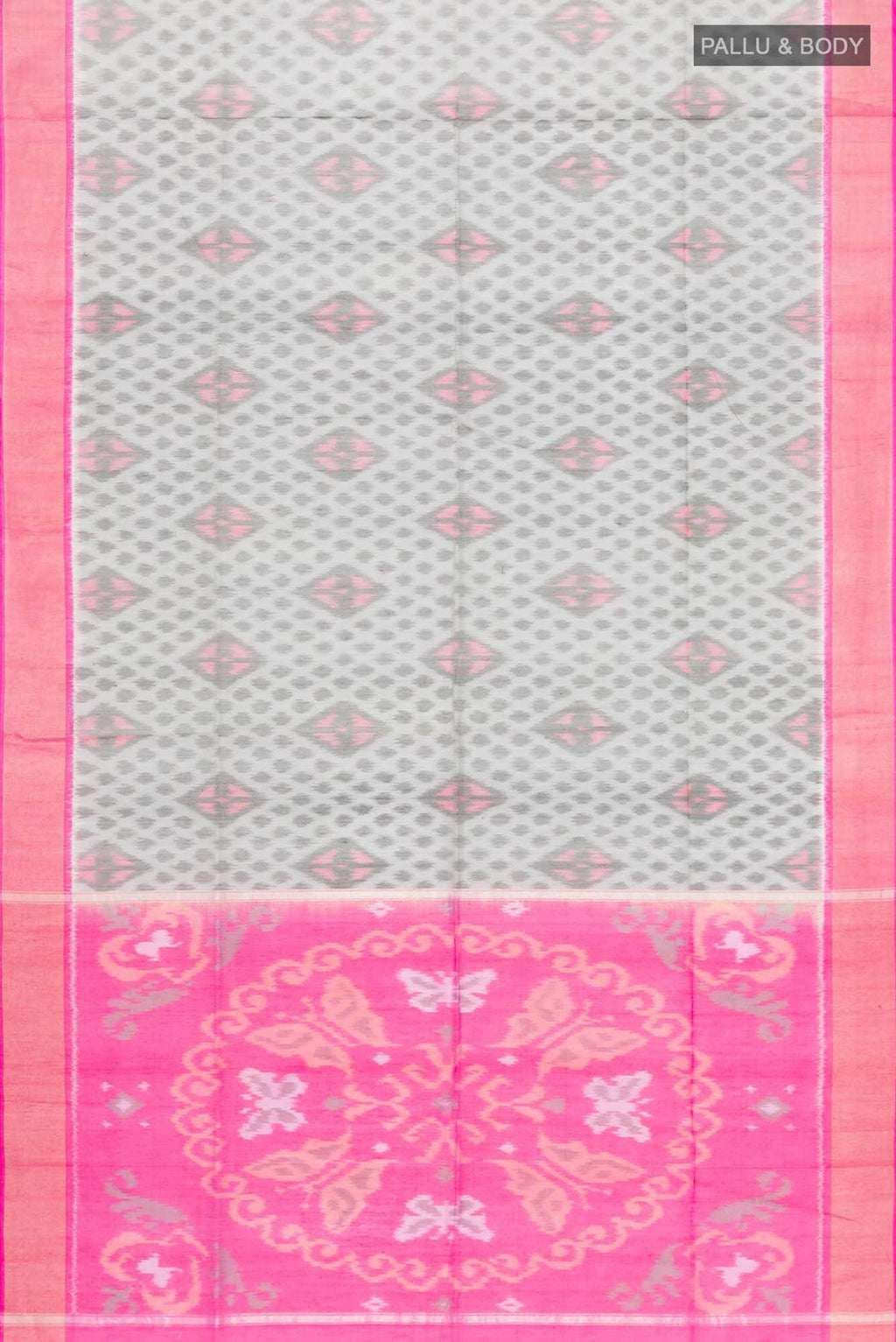 Grey Silk Cotton Saree