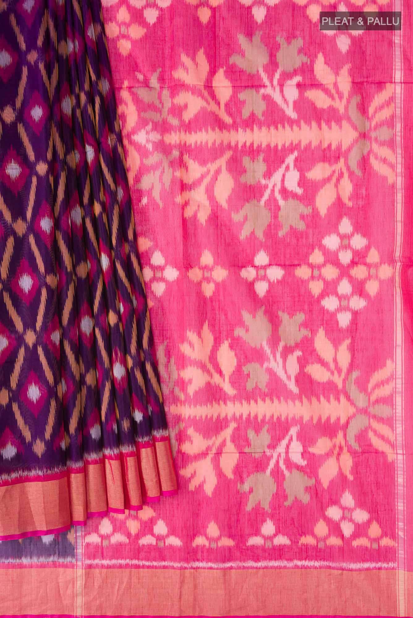 Blue Silk Cotton Saree