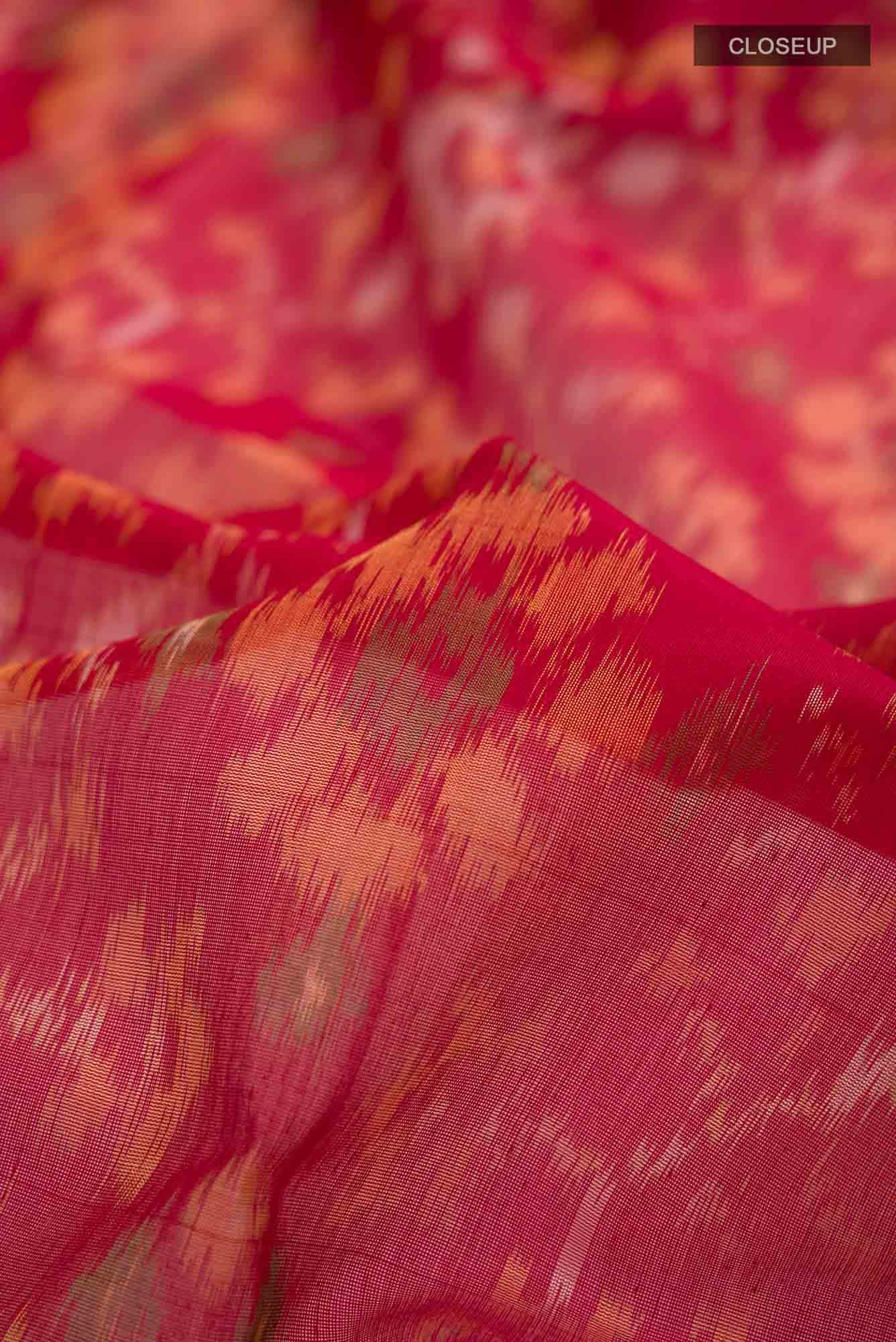 Red Silk Cotton Saree