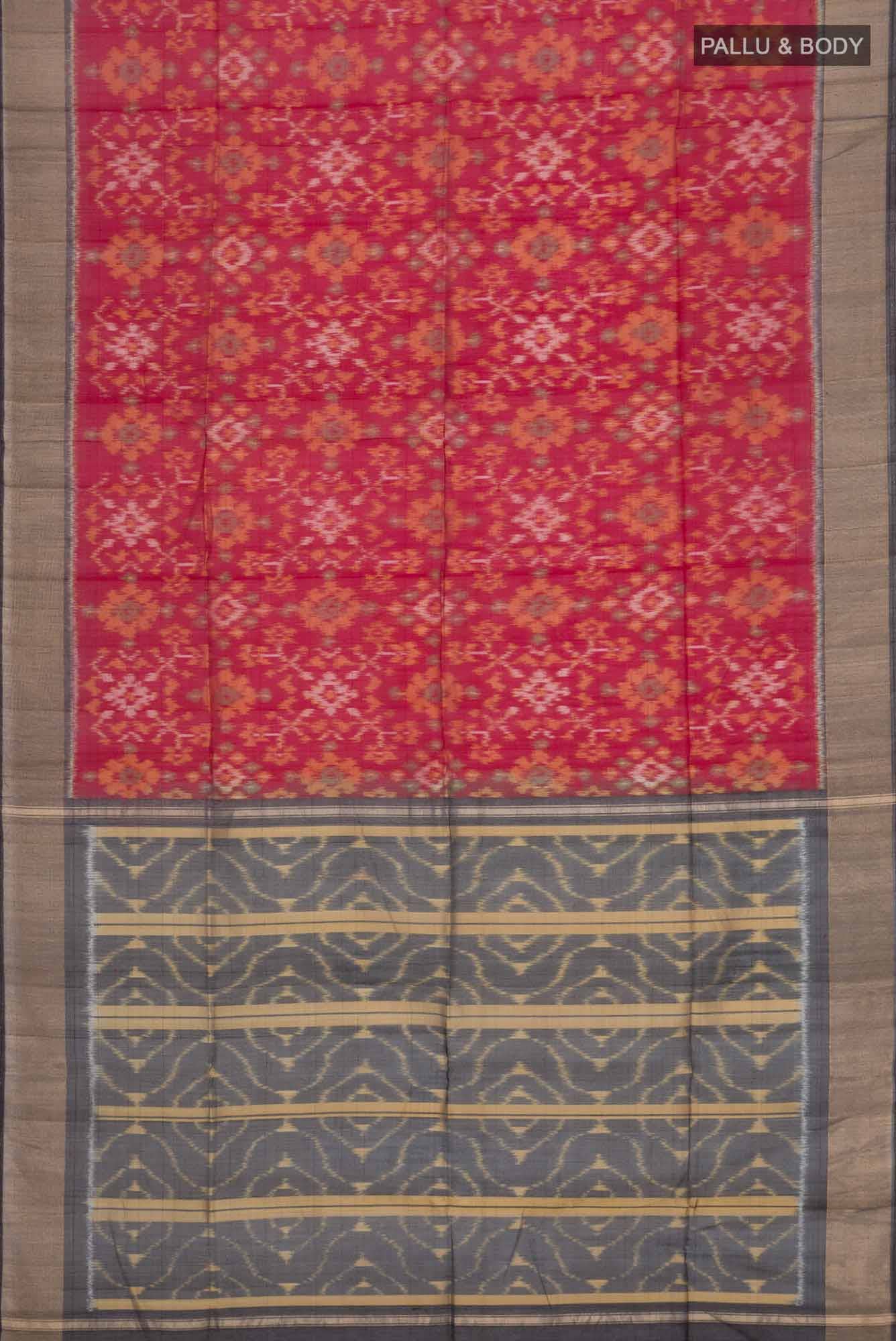 Red Silk Cotton Saree