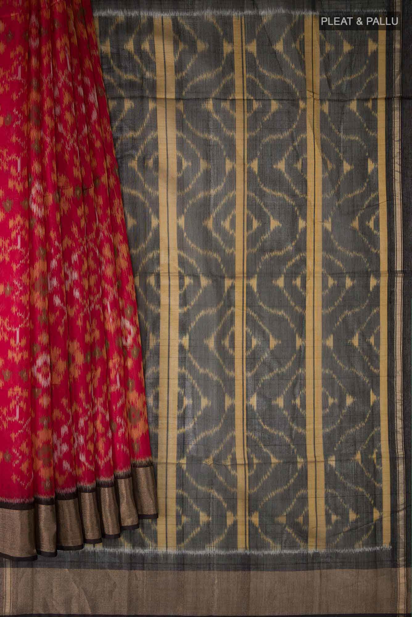 Red Silk Cotton Saree
