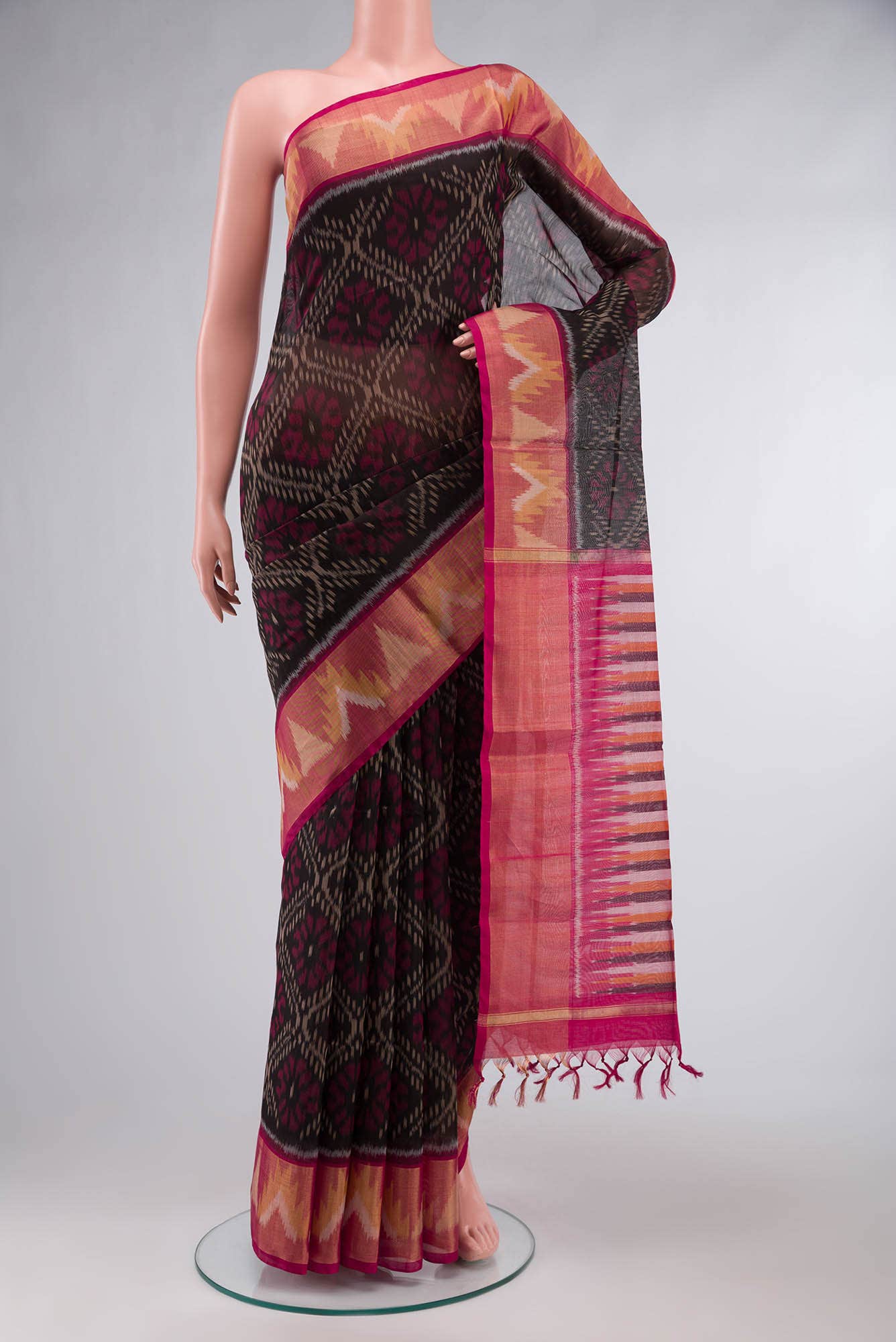 Black Silk Cotton Saree