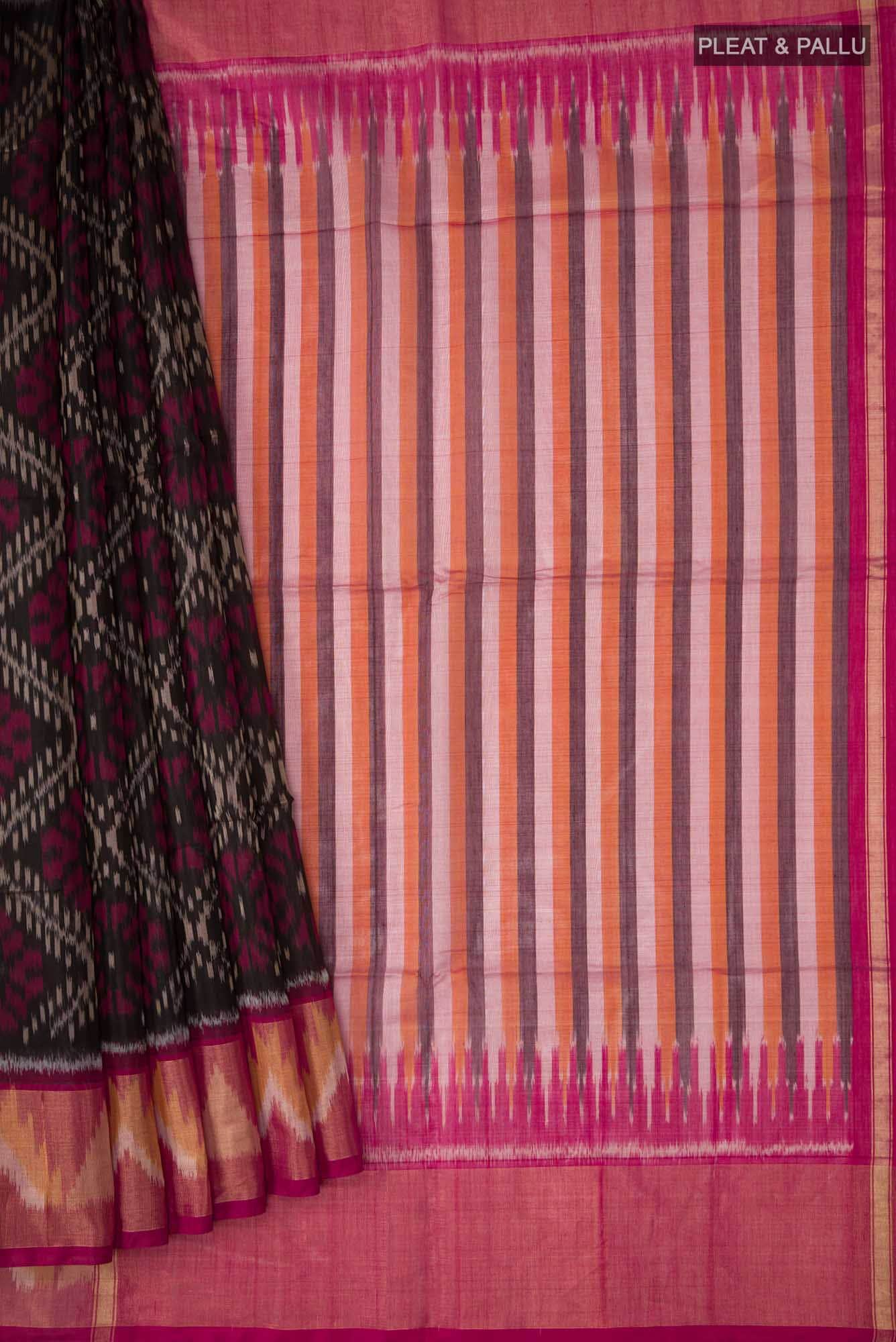 Black Silk Cotton Saree