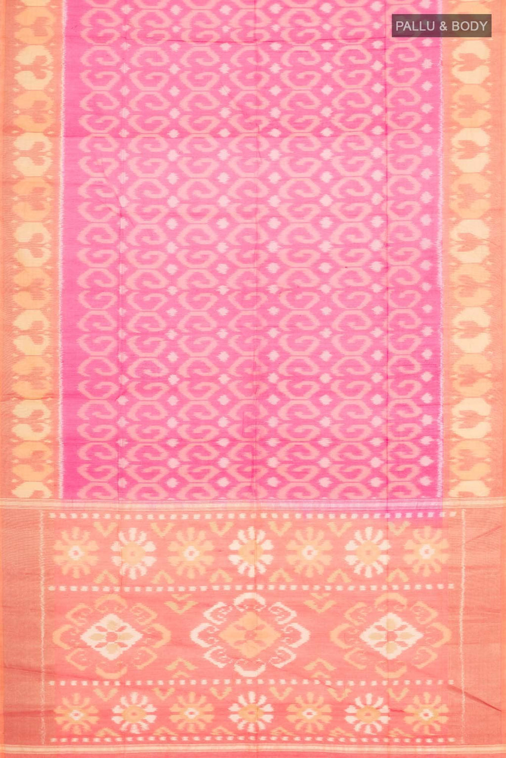Pink Silk Cotton Saree