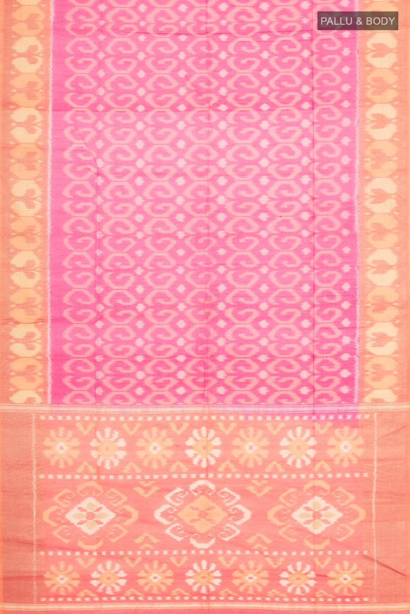 Pink Silk Cotton Saree