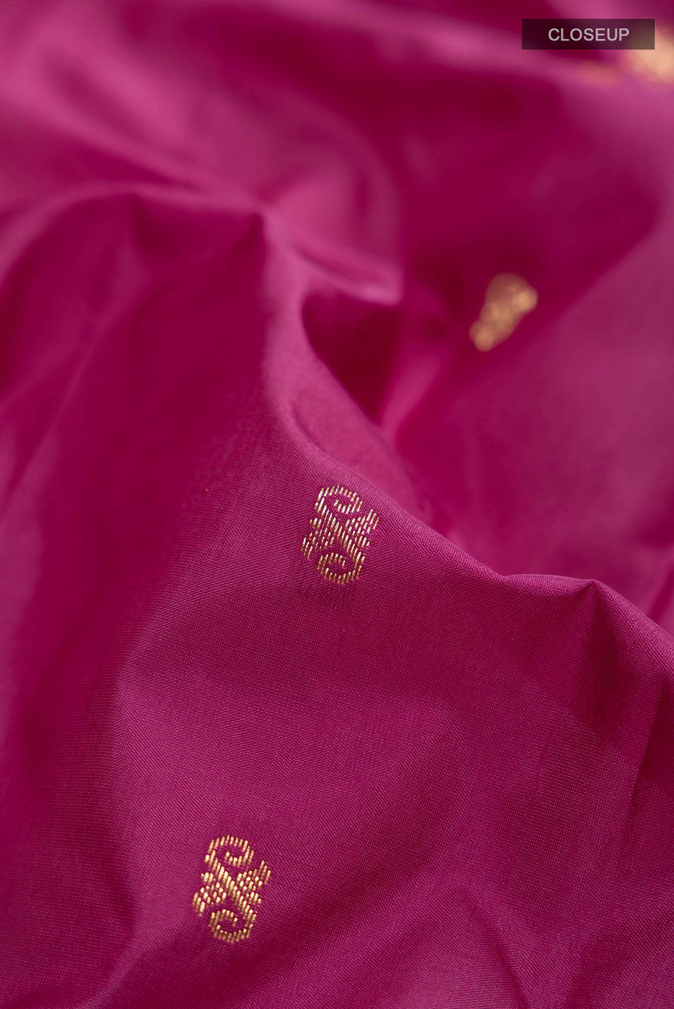Magenta Blended Bangalore Silk Saree