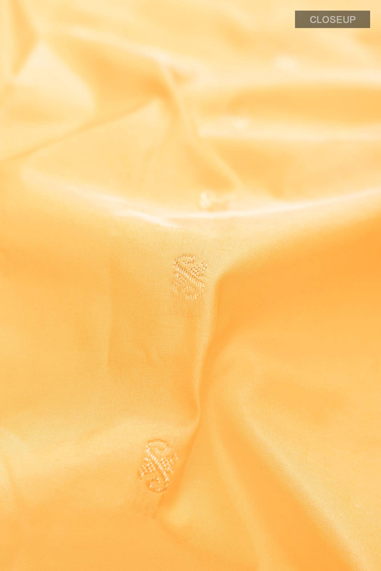 Yellow Blended Bangalore Silk Saree
