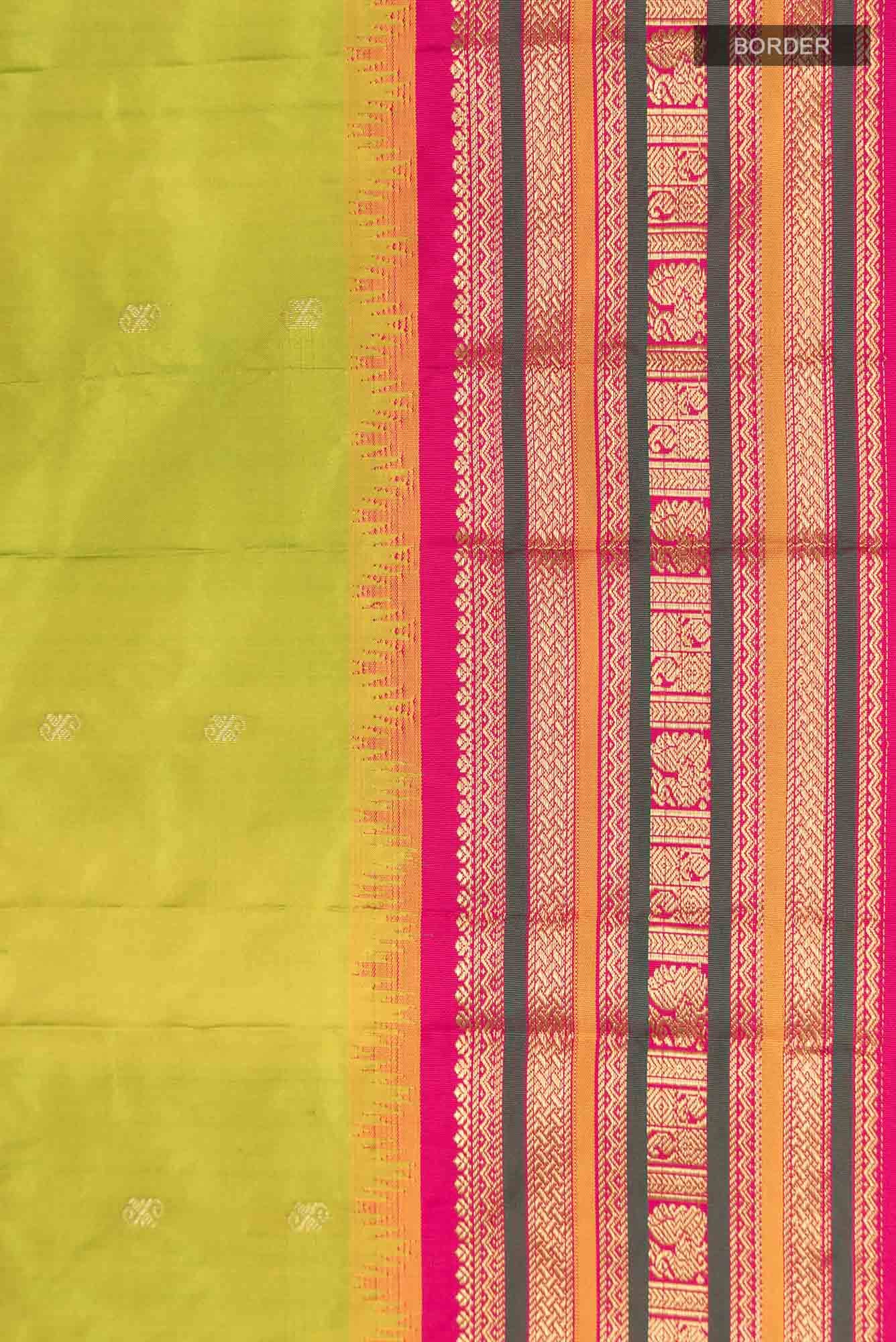 Green Blended Bangalore Silk Saree
