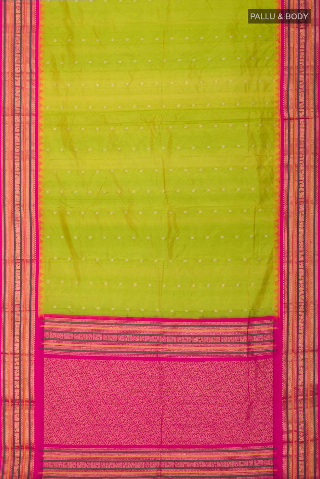 Green Blended Bangalore Silk Saree