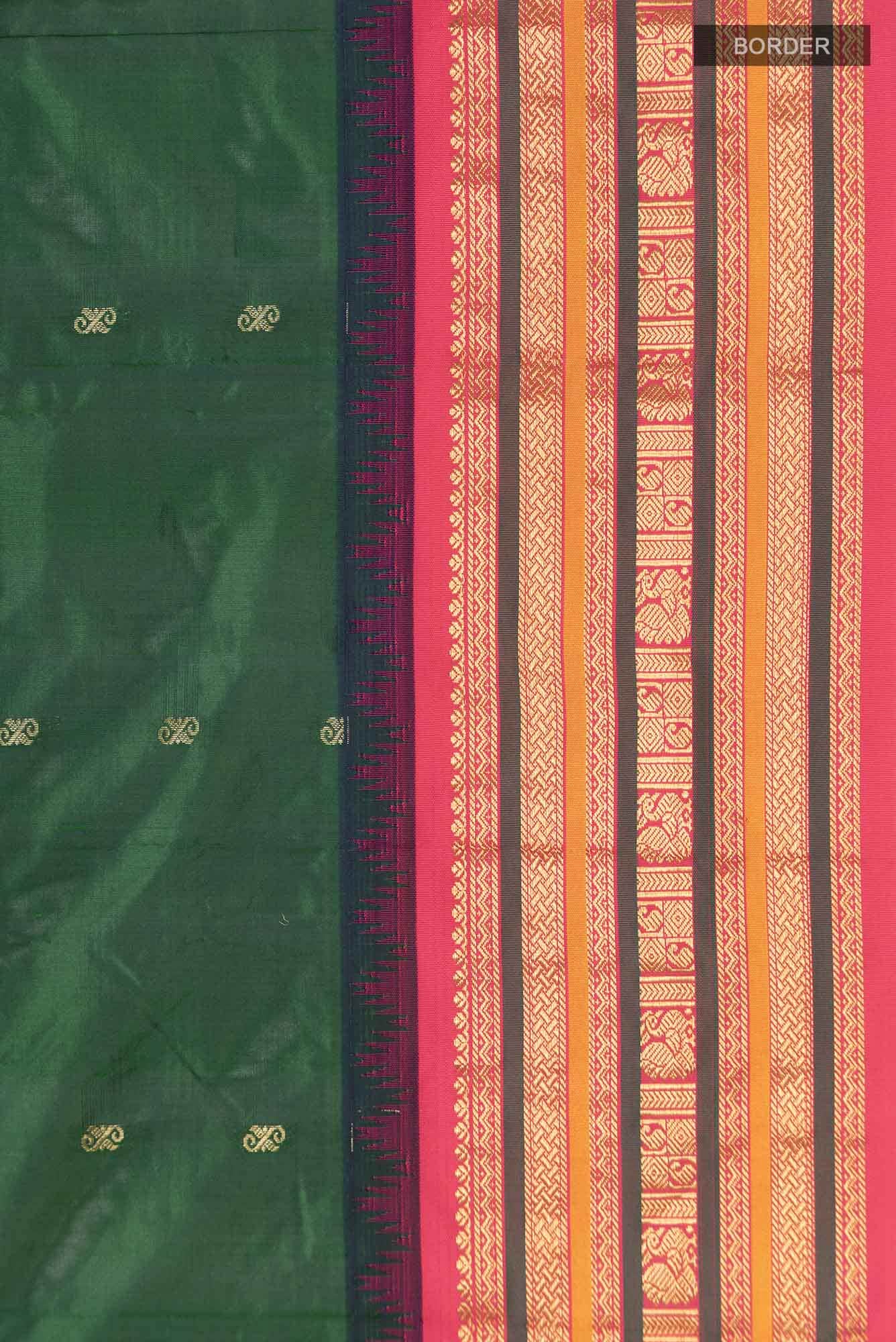 Green Blended Bangalore Silk Saree