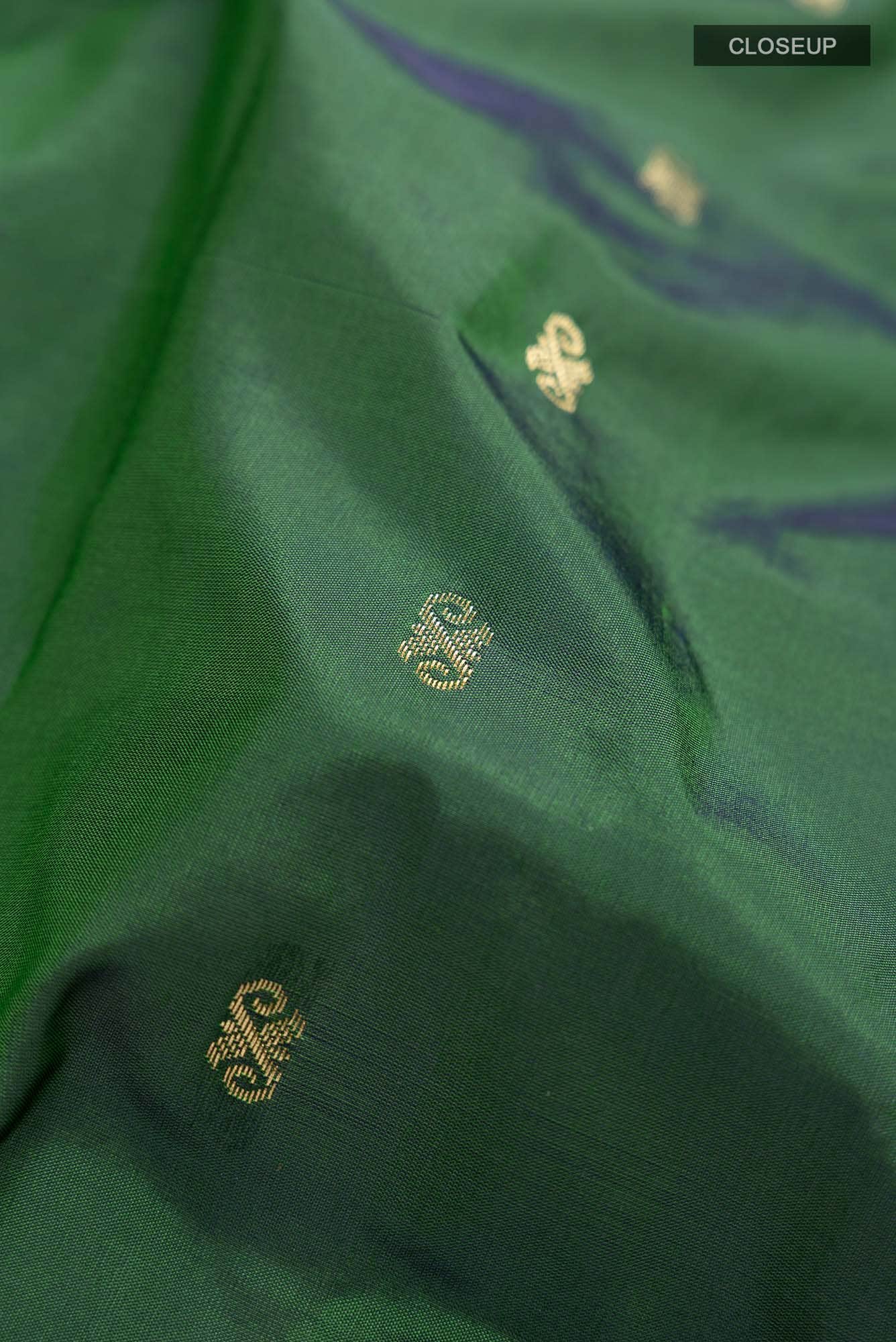 Green Blended Bangalore Silk Saree