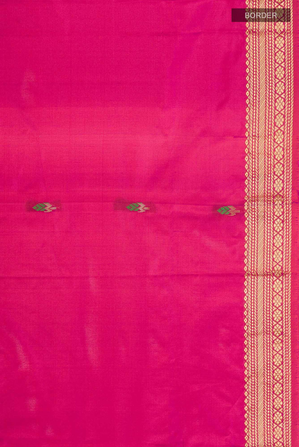 Magenta Blended Bangalore Silk Saree