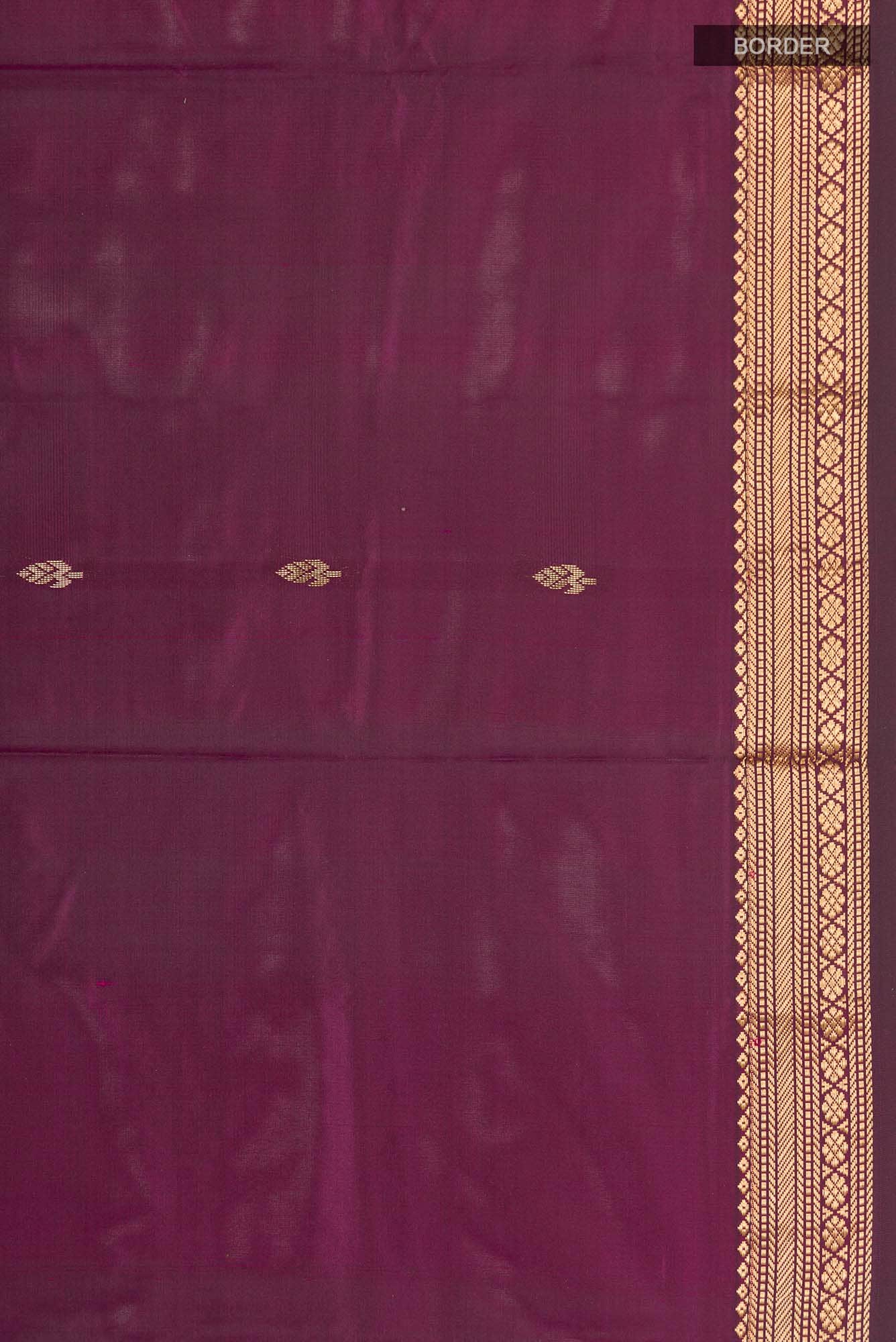 Purple Blended Bangalore Silk Saree