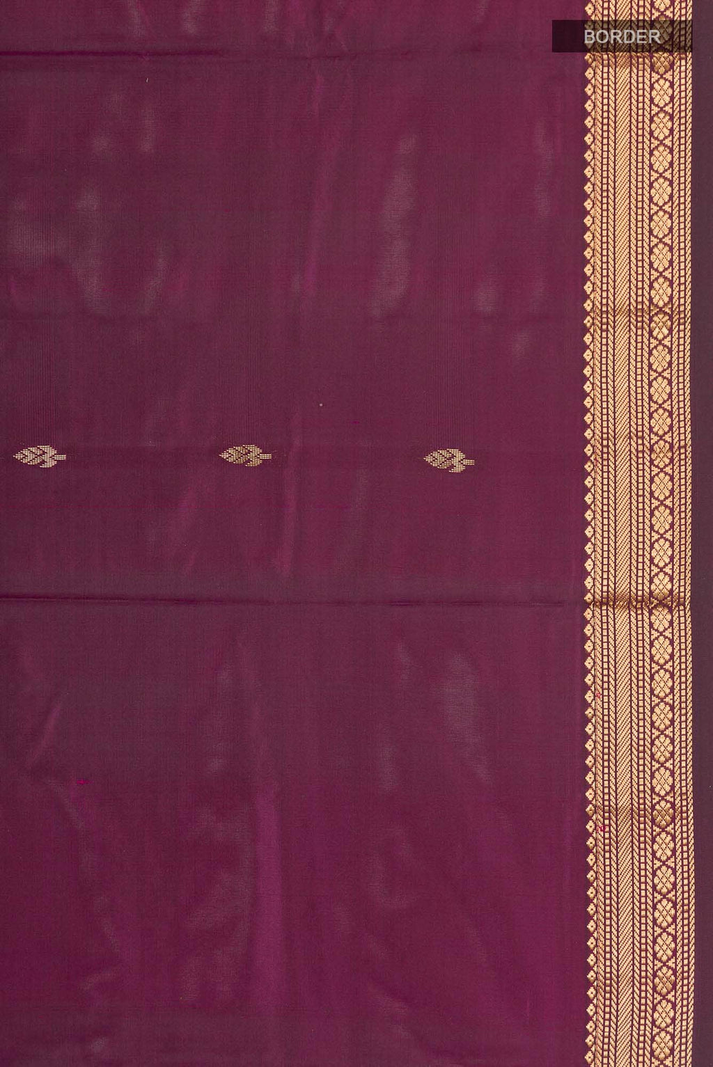 Purple Blended Bangalore Silk Saree