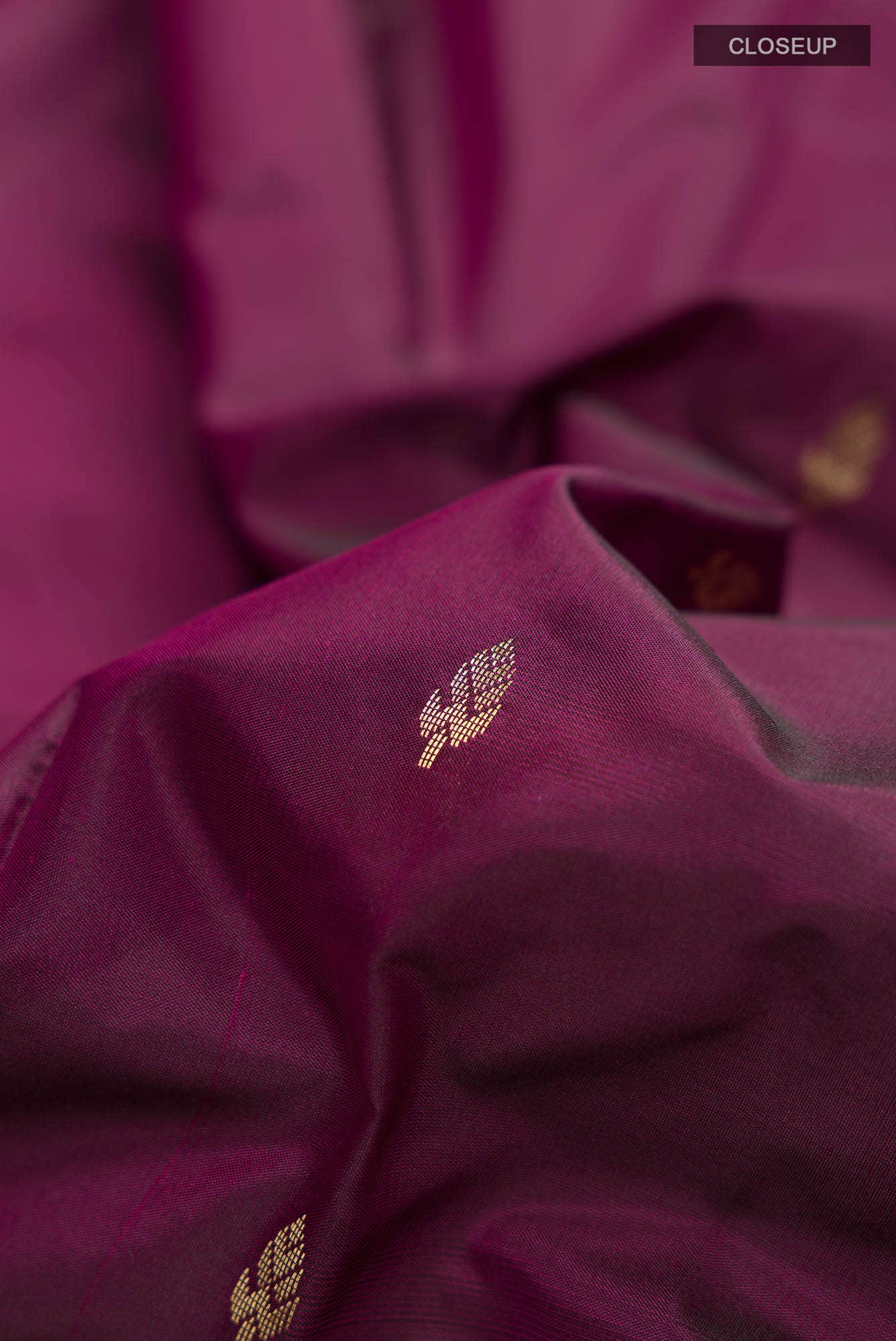 Purple Blended Bangalore Silk Saree