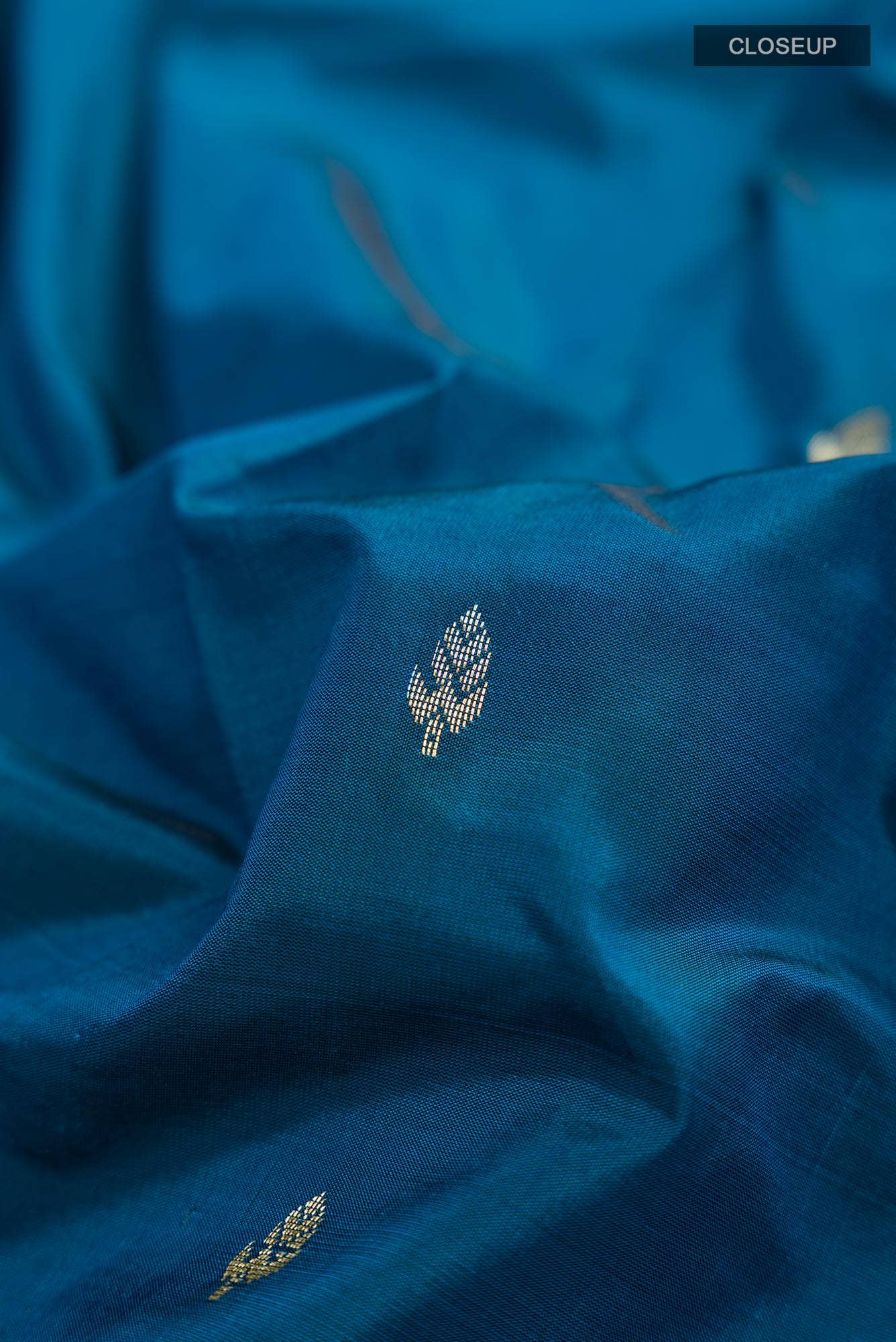Blue Blended Bangalore Silk Saree