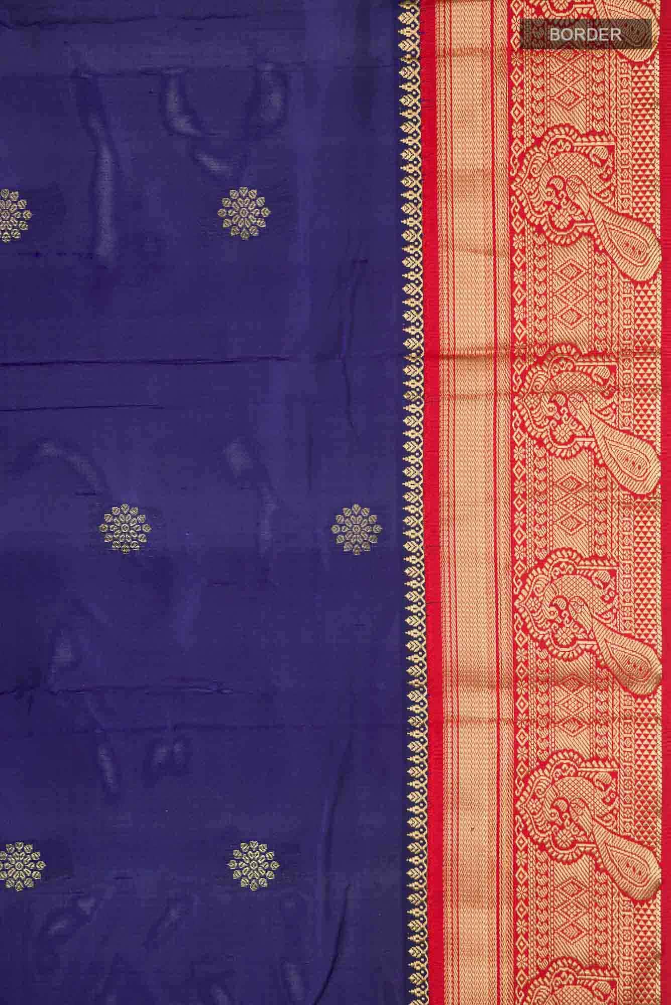 Blue Bangalore Silk Saree