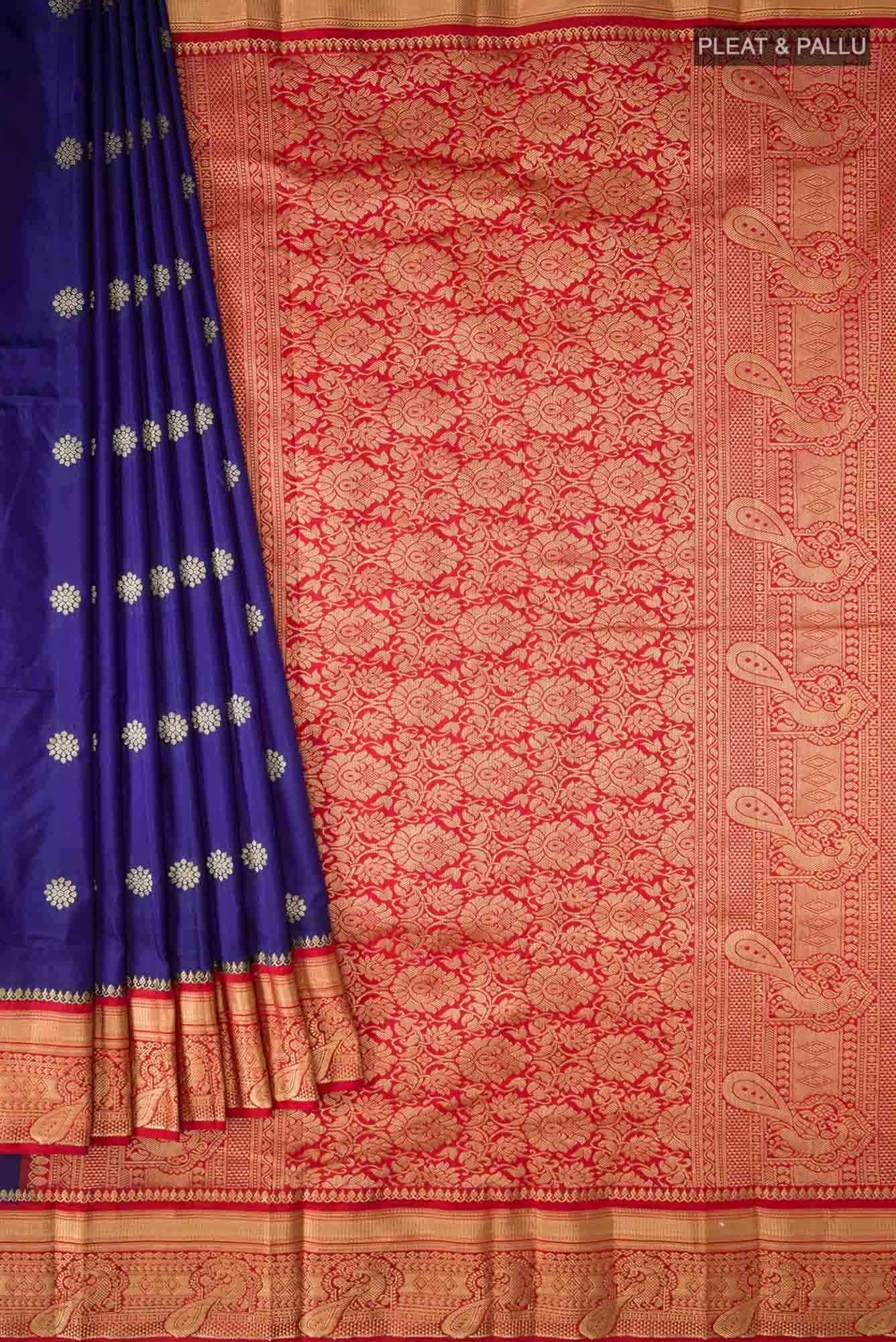 Blue Bangalore Silk Saree