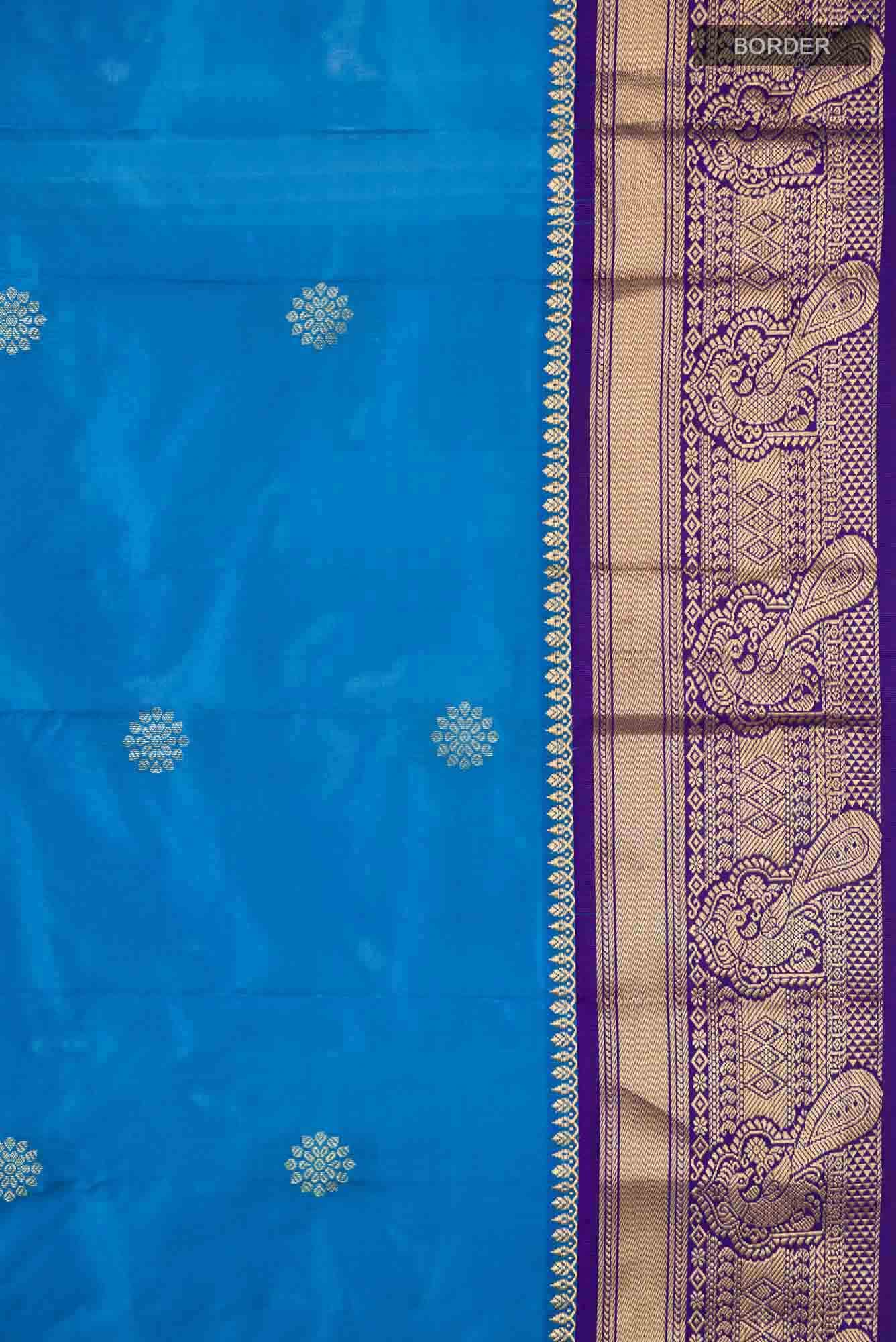 Blue Bangalore Silk Saree