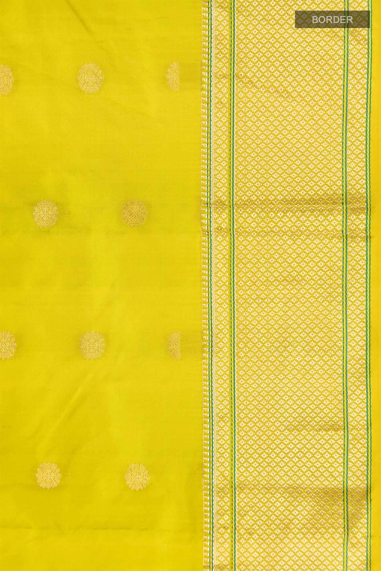 Green Blended Bangalore Silk Saree