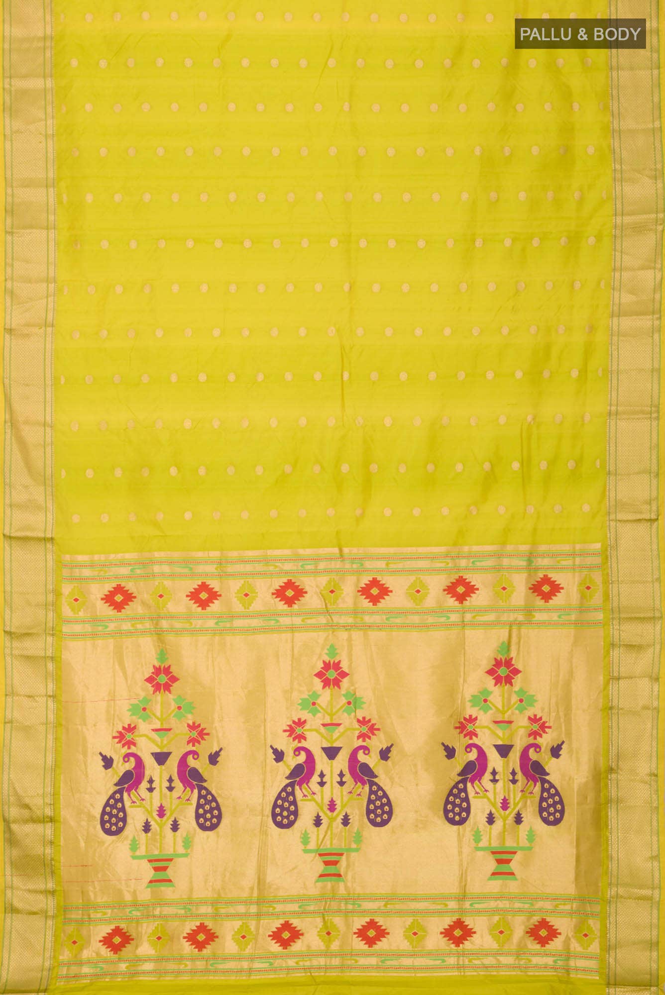 Green Blended Bangalore Silk Saree