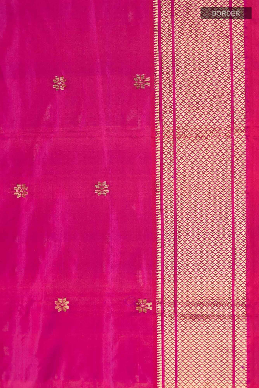 Magenta Blended Bangalore Silk Saree
