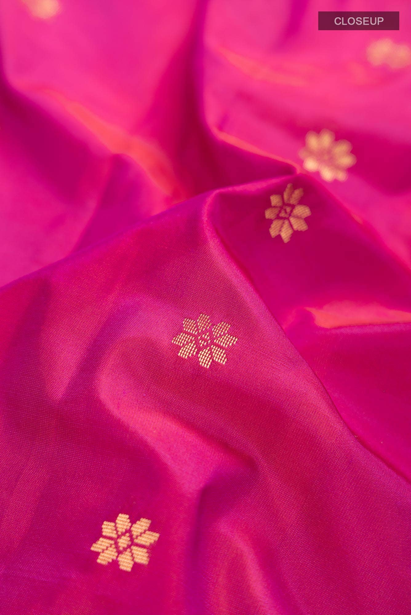 Magenta Blended Bangalore Silk Saree