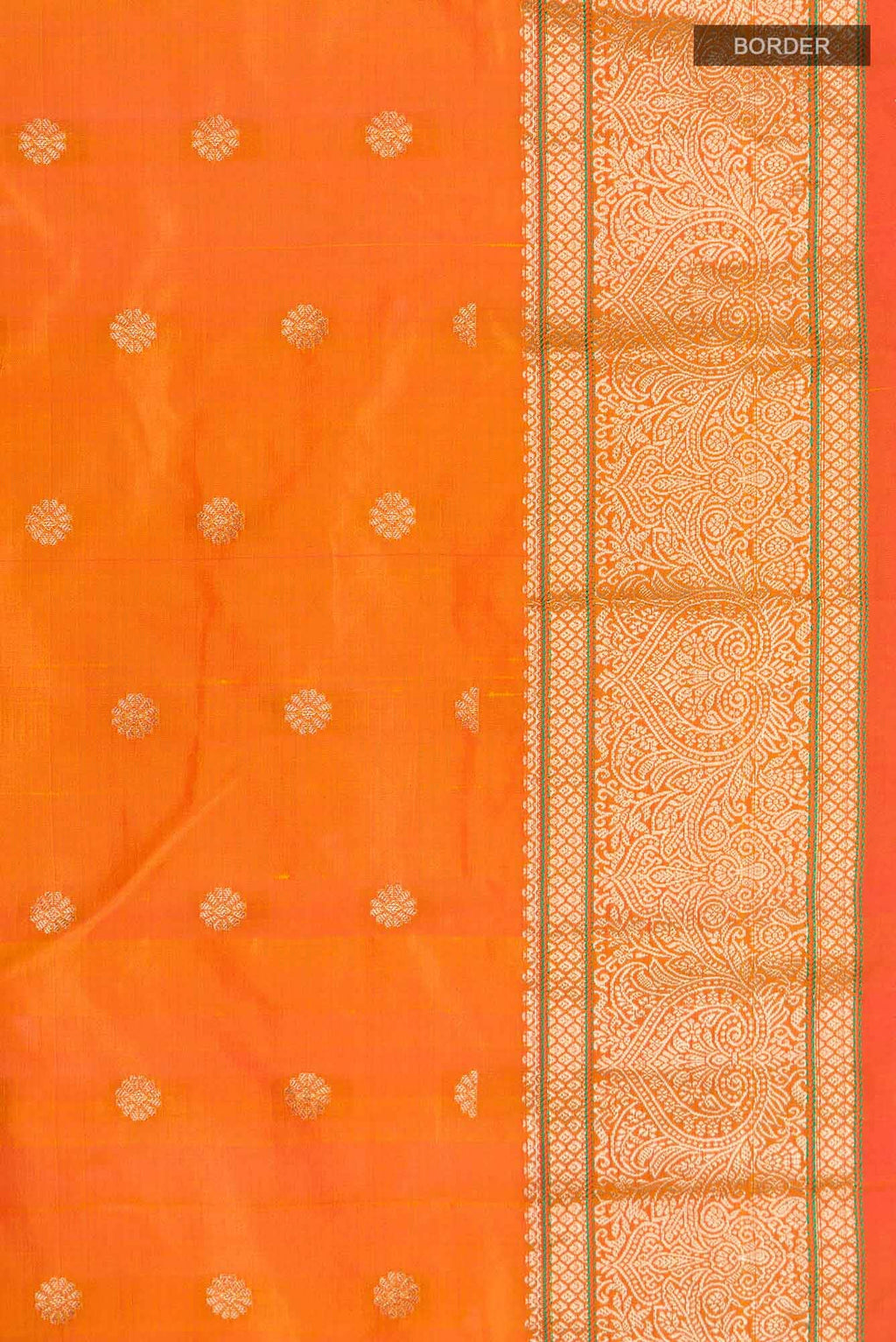 Yellow Blended Bangalore Silk Saree