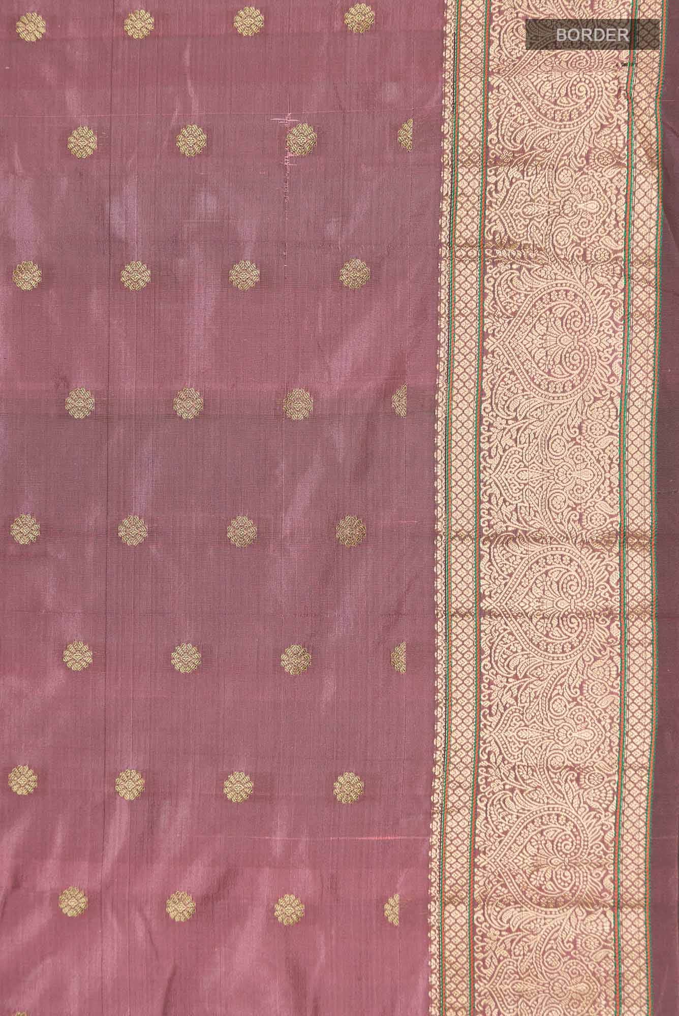 Mauve Blended Bangalore Silk Saree