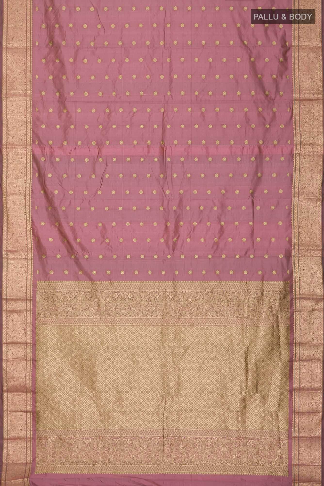 Mauve Blended Bangalore Silk Saree