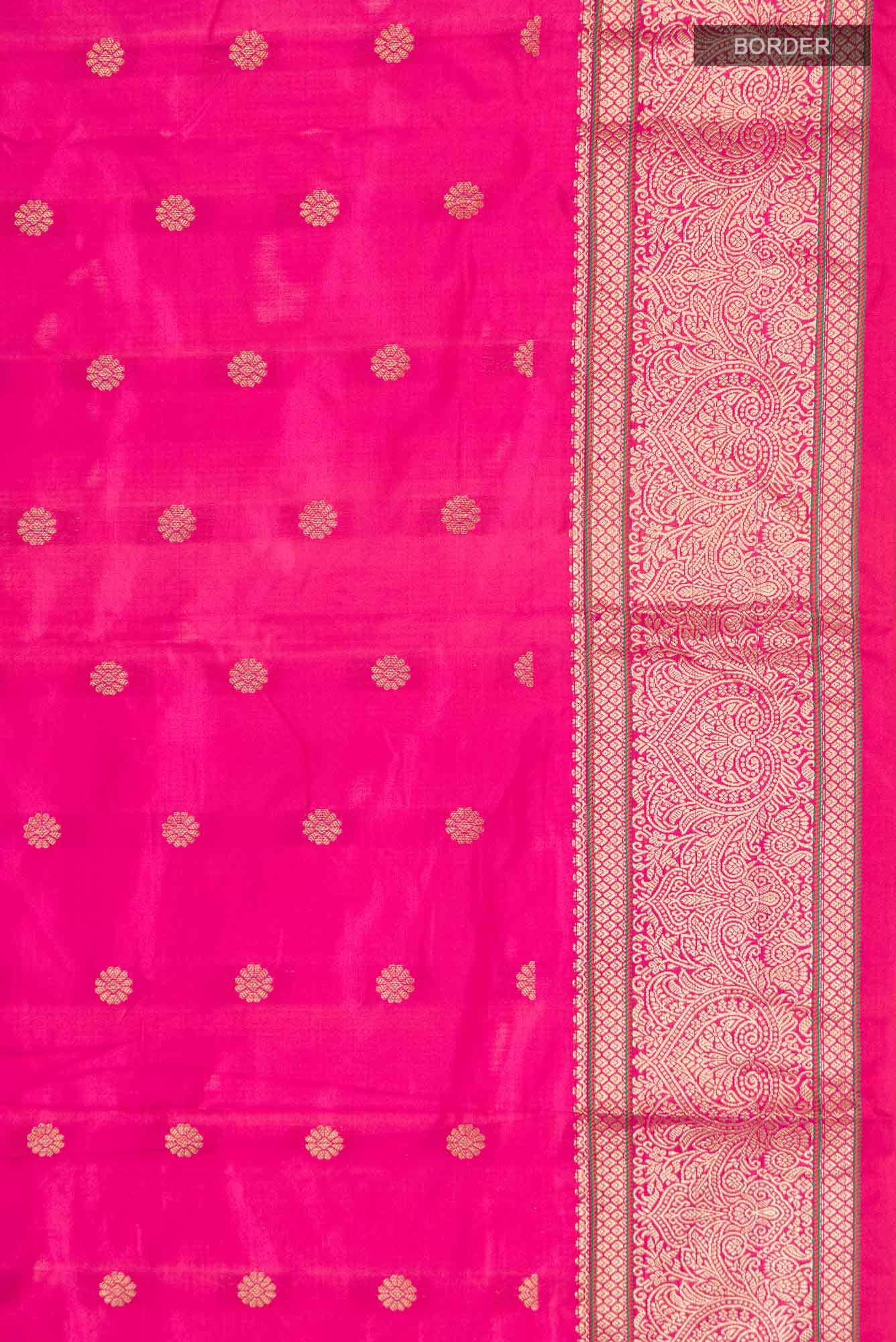 Pink Blended Bangalore Silk Saree