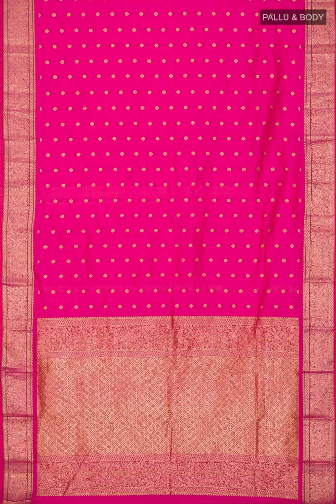 Pink Blended Bangalore Silk Saree