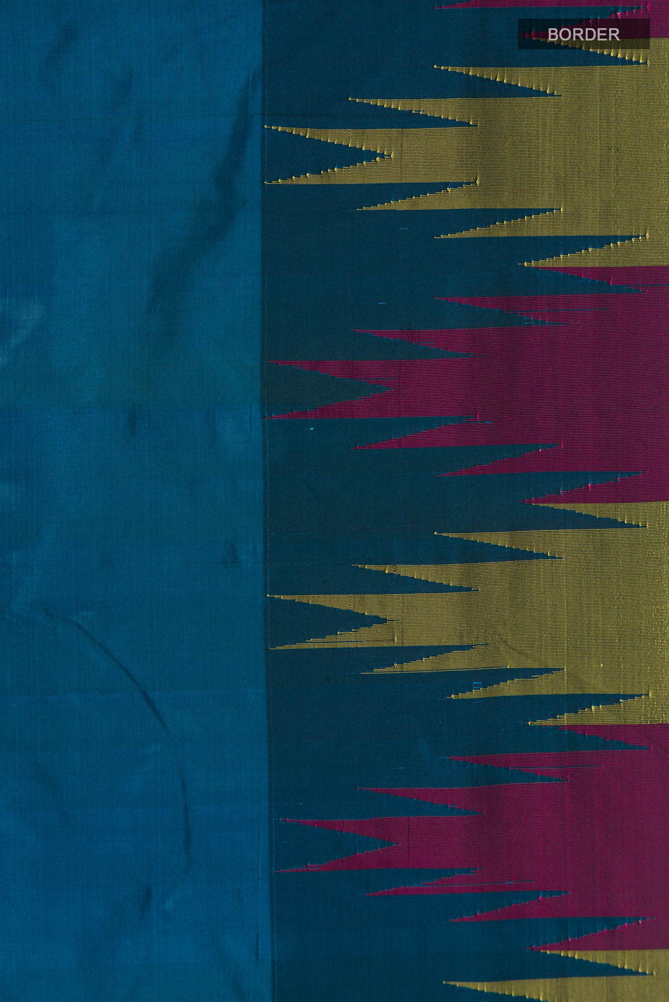 Blue Blended Bangalore Silk Saree