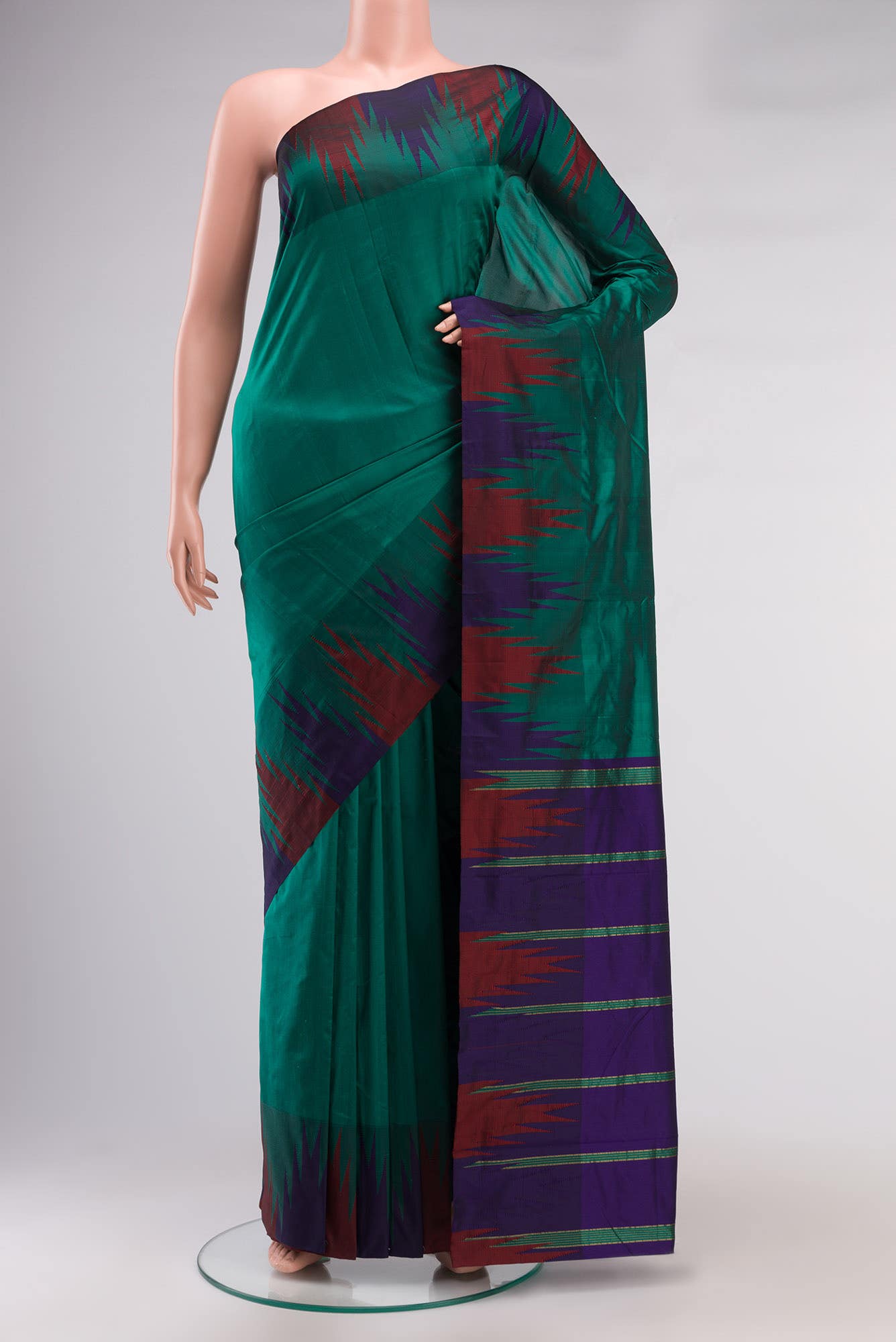Green Blended Bangalore Silk Saree