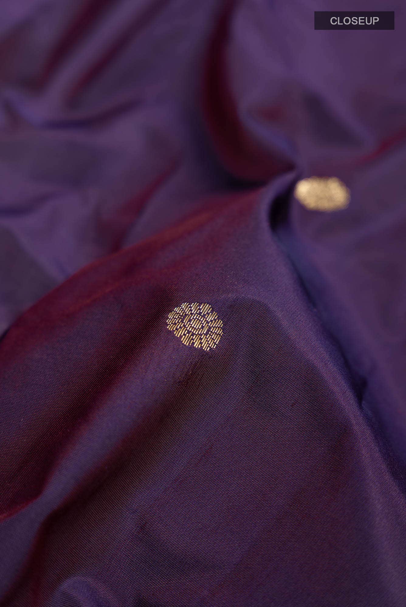 Purple Blended Bangalore Silk Saree