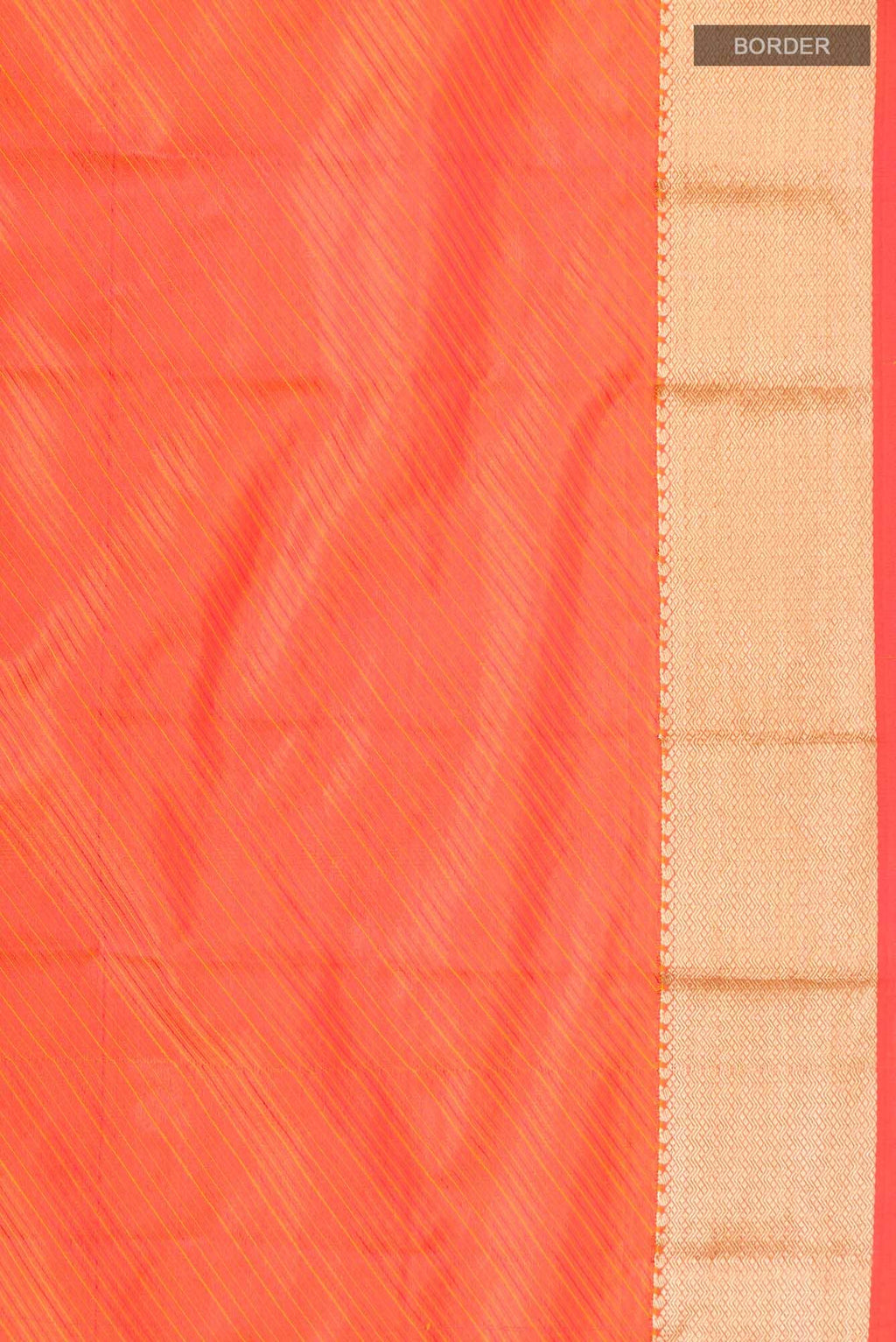 Orange Blended Bangalore Silk Saree